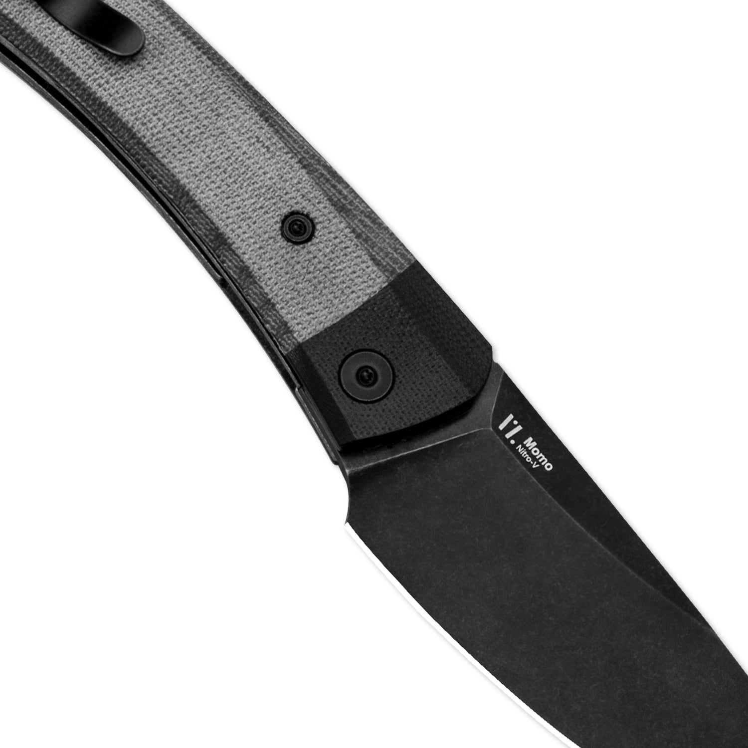 Momo | Nitro-V | Black G10+Micarta | KizerV™ 4663A1