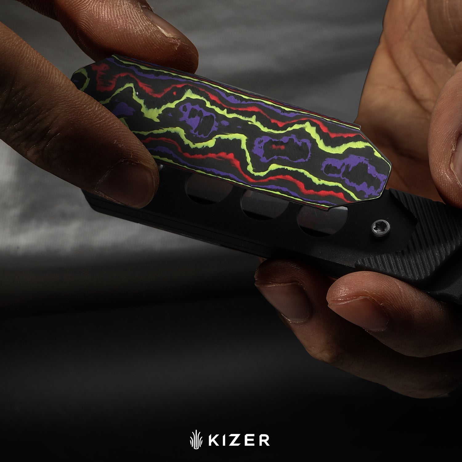 Hallow KwikSwap™ | Aluminium & Exclusive KizerNova CF Joker | CPM 10V | KizerB™ 1123A5 Limited