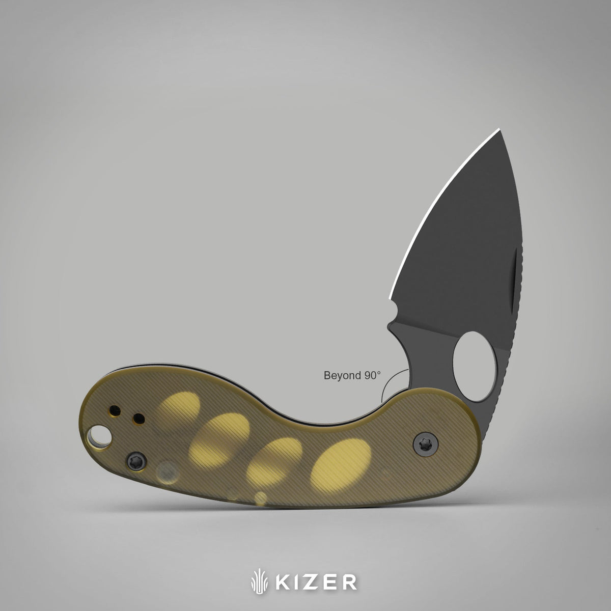 Microbe TSJ AirTi | KStop™ Slip joint | Aluminum | S35VN + Stonewashed | KizerB™ 2742TSJA1