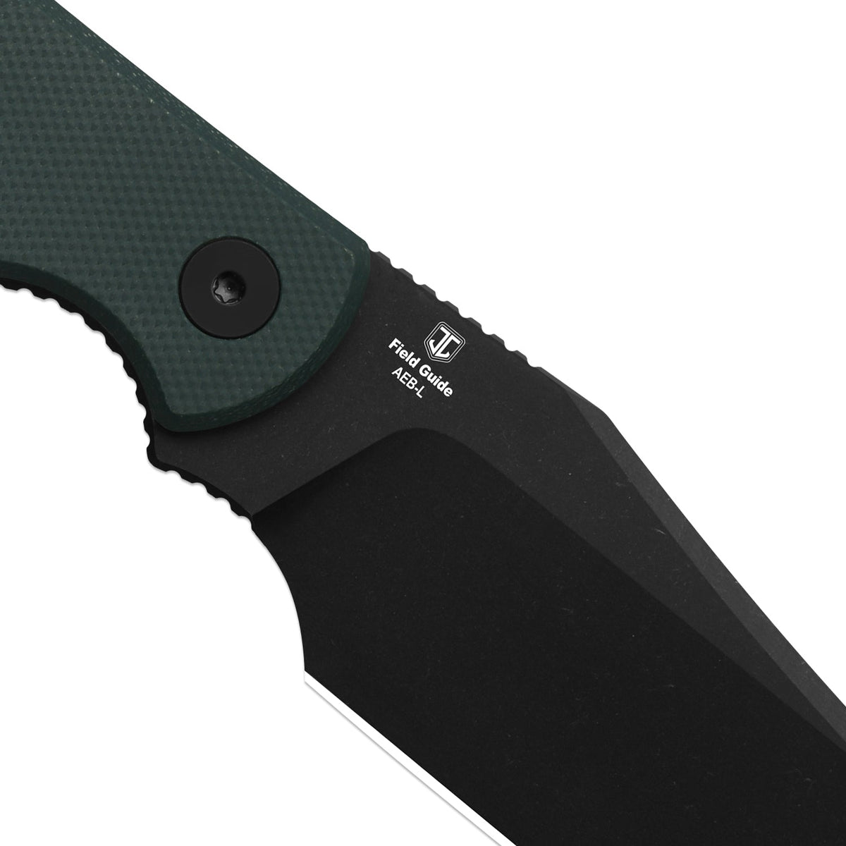 Field Guide | Trailing Point | AEB-L | Black PVD Coating & Stonewash | Norplex UltreX™ G10 | KizerV™ 1117A2