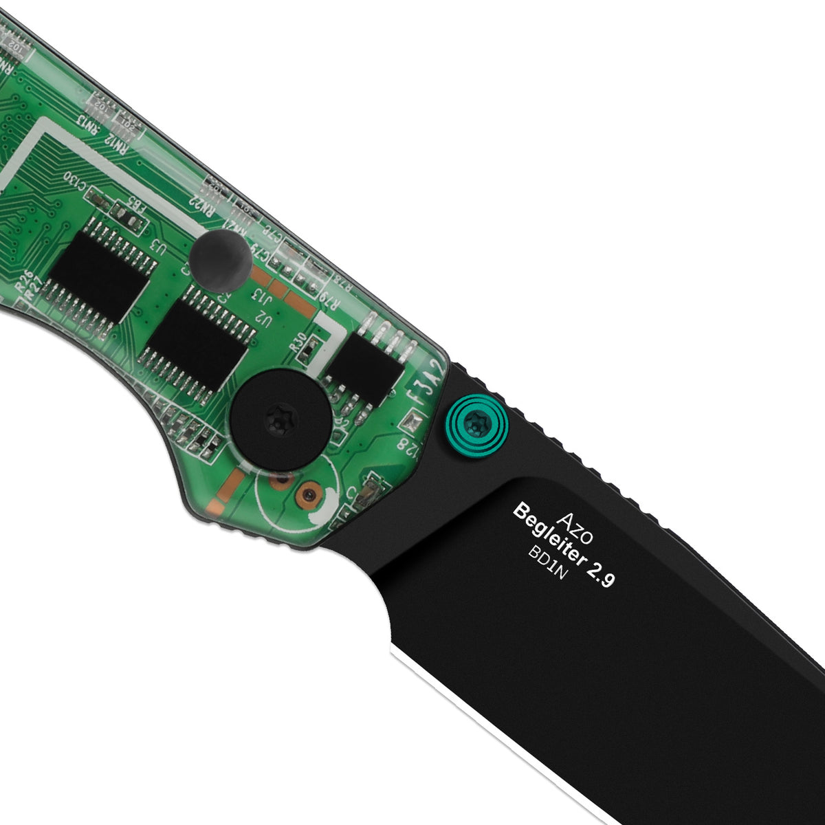 Begleiter PCB | Kizer Button Liner Lock™ | BD1N | Resin & PCB | Black PVD Coating | KizerV™ 3458.2BDA5