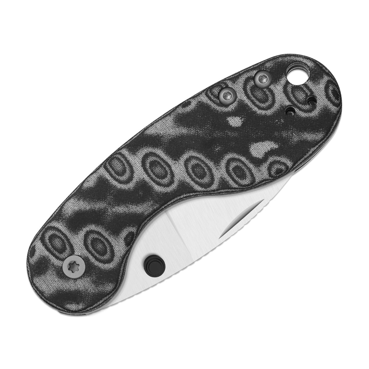 Microbe DSJ AirTi | Detent Slip Joint | vortex pattern micarta | 14C28N + Satin | KizerV™ 2742DSJA2