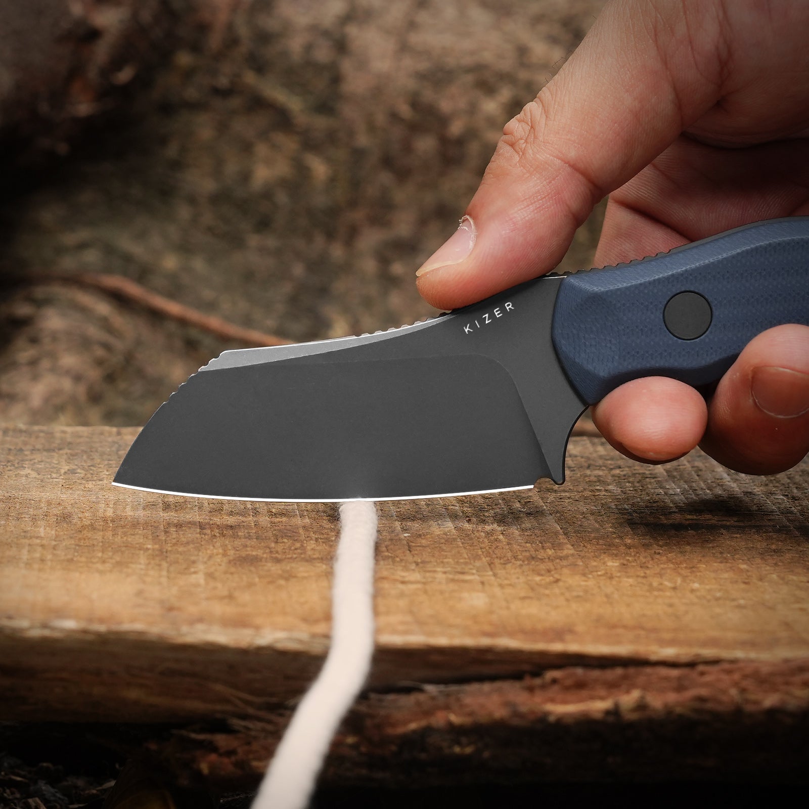 Bulldog Fix | One-Piece G10 Handle | 14c28n | Fixed Blade | KizerV™ 1116A3