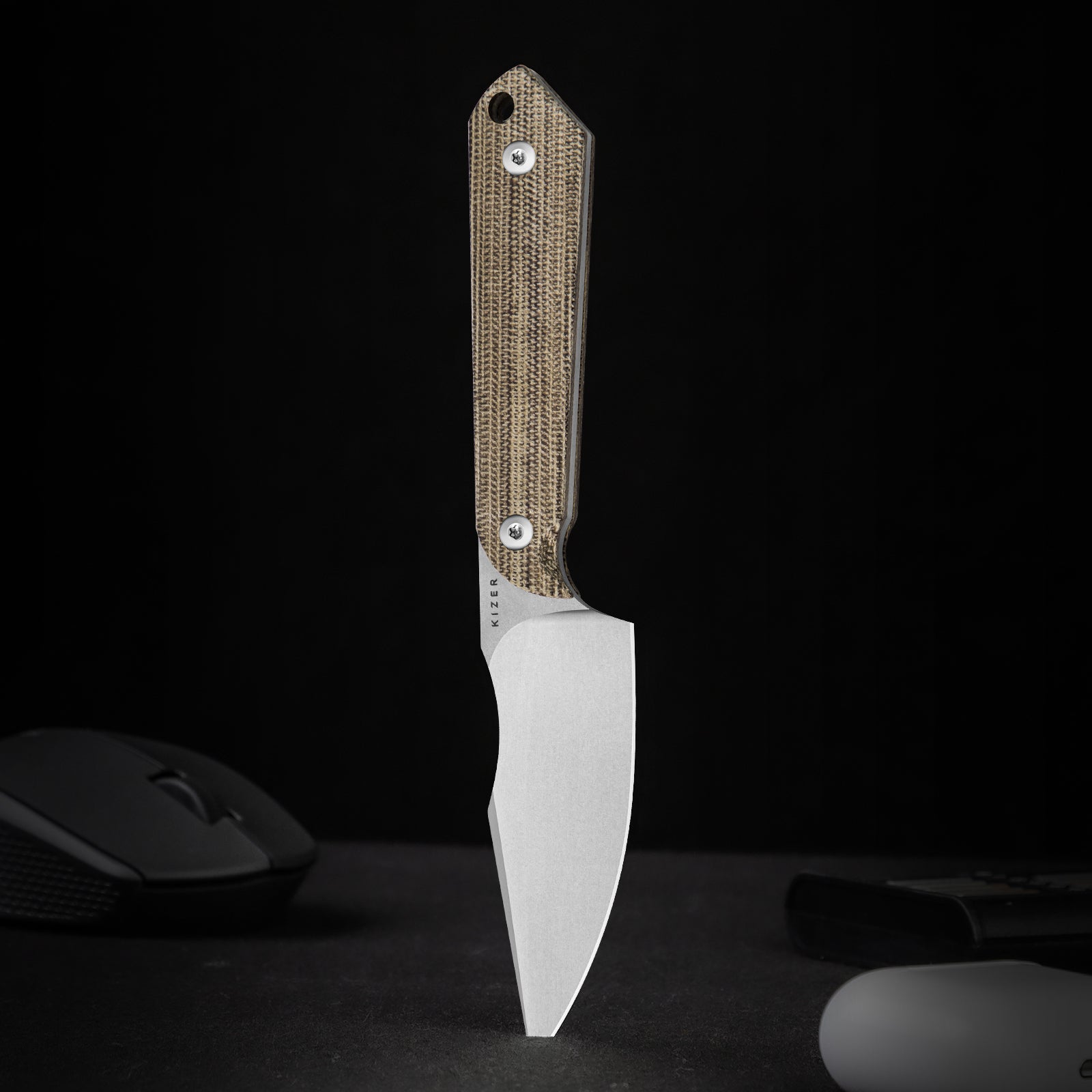 Mini Harpoon | AEB-L | Micarta | KizerV™ 1040S7