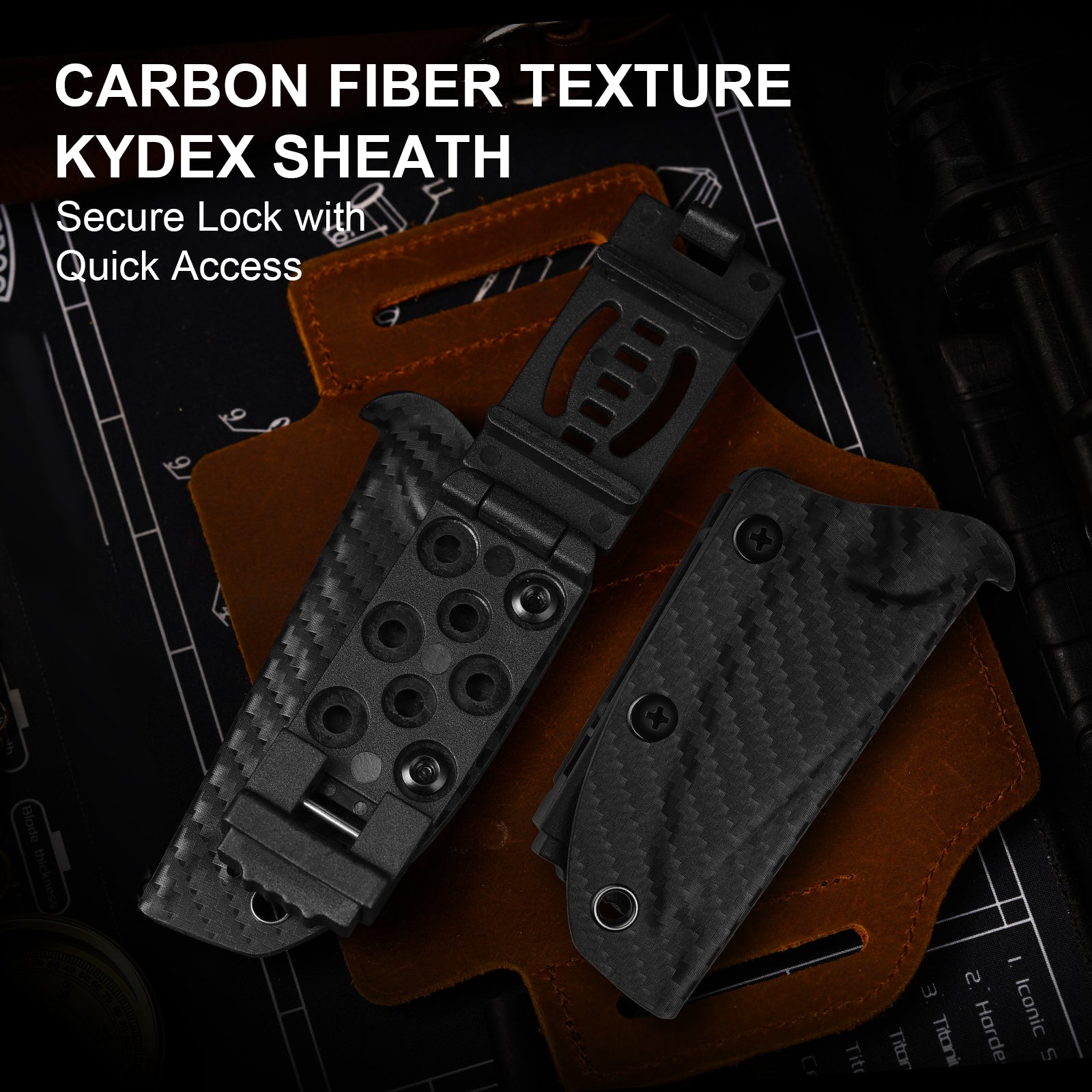 Mini Harpoon | M390 | Carbon Fiber | KizerB™ 1040S8