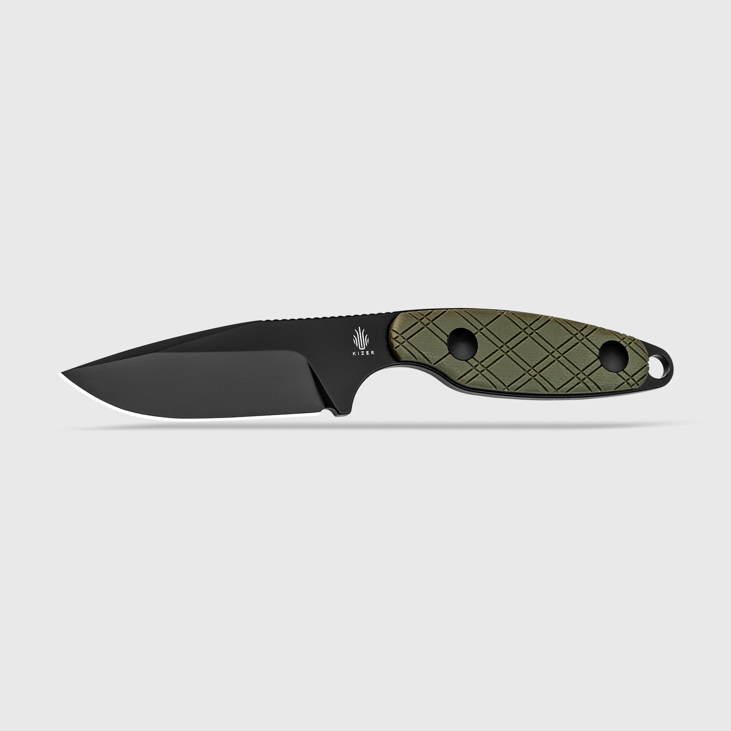 Muskrat 3.15 inch D2 Blade Green G10 Handle 1064A1-Kizer