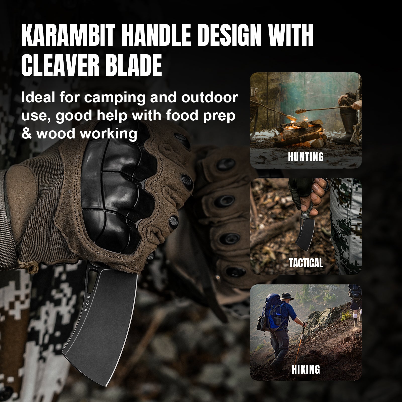 Little Rhino | D2 | G10 (Olive Green & Black) | 1065A3