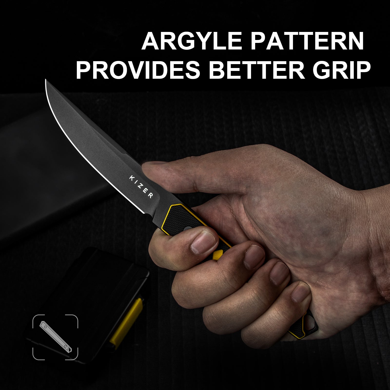 Kwaiken | Nitro-V | Black & Yellow G10 | 1066A3