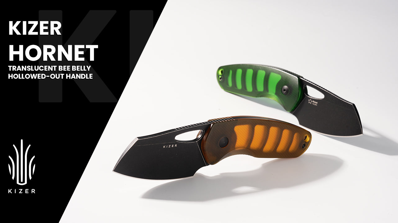 Hornet | Bee Belly Hollowed-out Handle | 14C28N | Fixed Blade | KizerV™ 1074A1