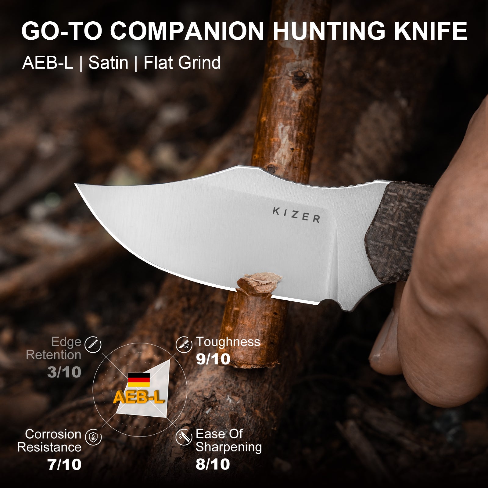 Beaver 2 | AEB-L | Micarta & G10 | 1078A4