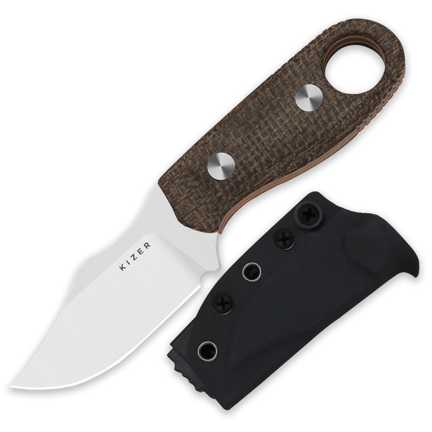Beaver 2 - 2.75 inch AEB-L Micarta & G10 1078A4-Kizer