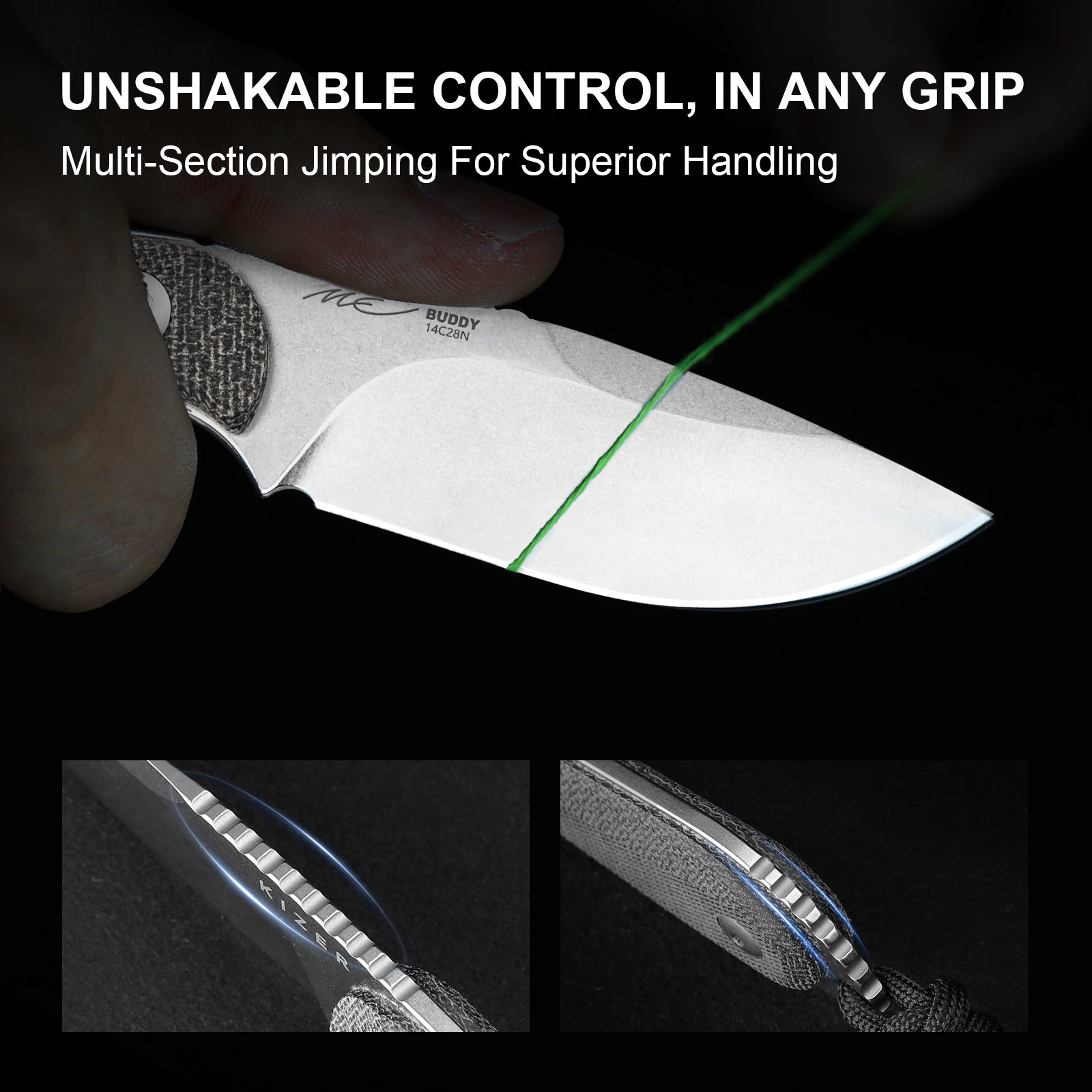 BUDDY | 14C28N | Micarta | KizerV™ 1081A8