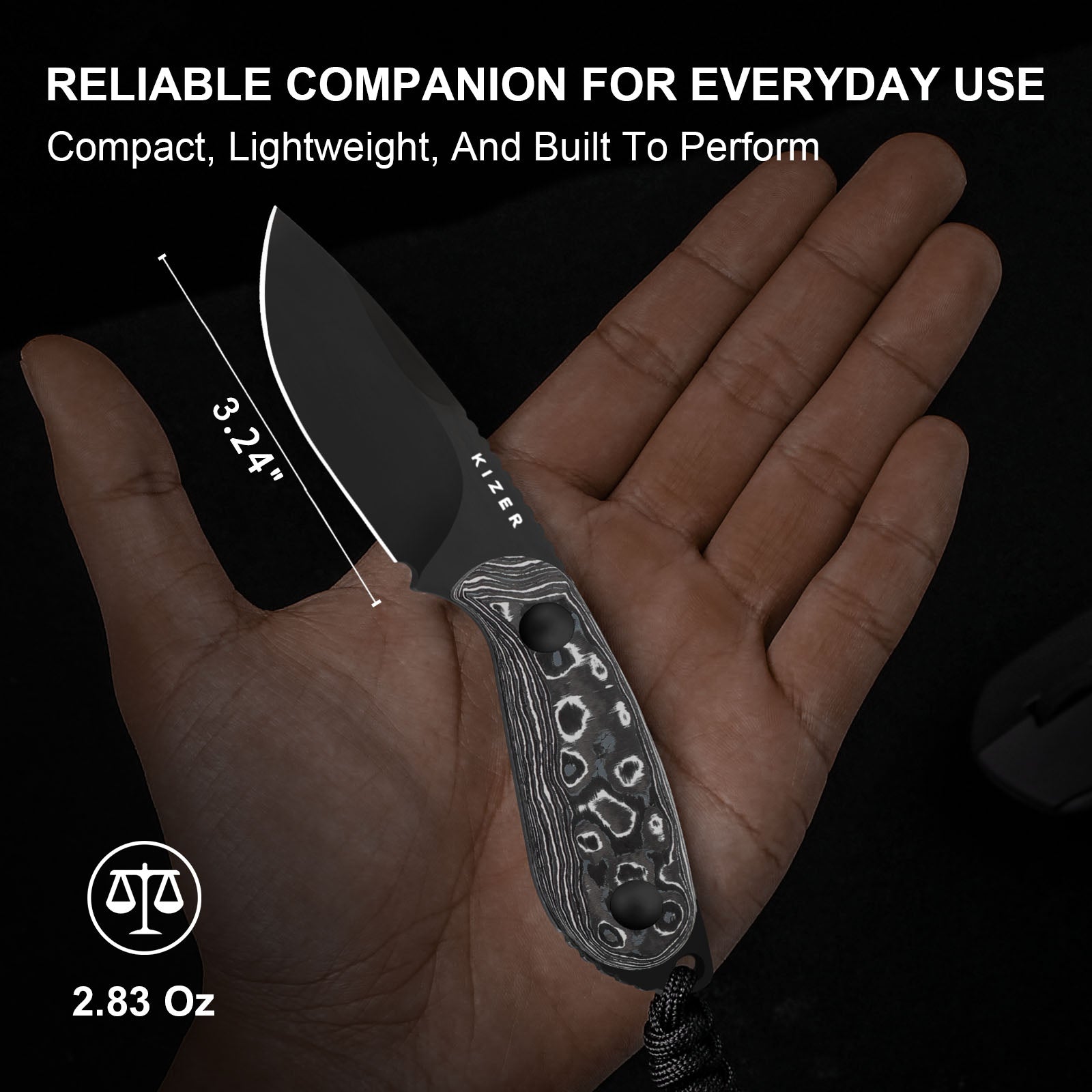 BUDDY | M390 | Fat Carbon White Storm | 1081A9