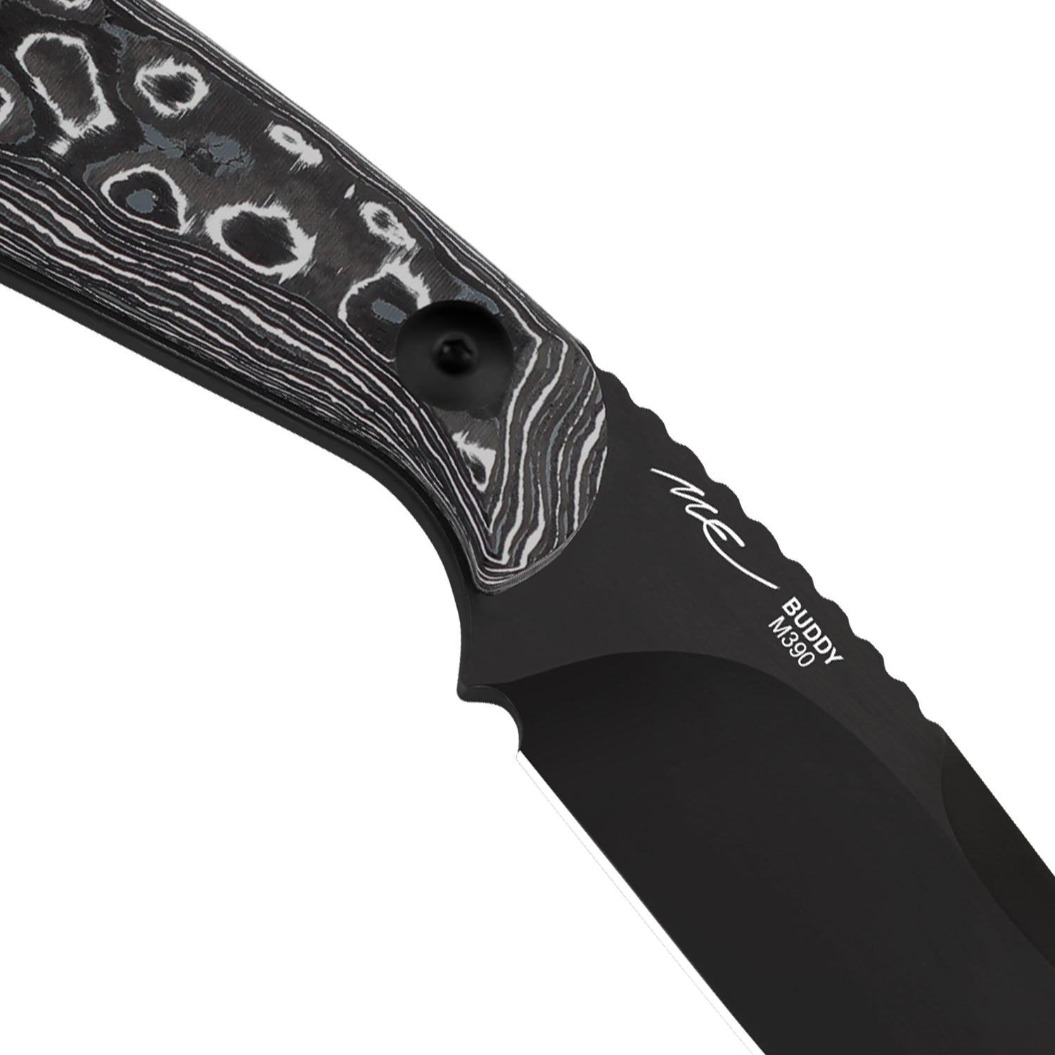 BUDDY | M390 | Fat Carbon White Storm | 1081A9