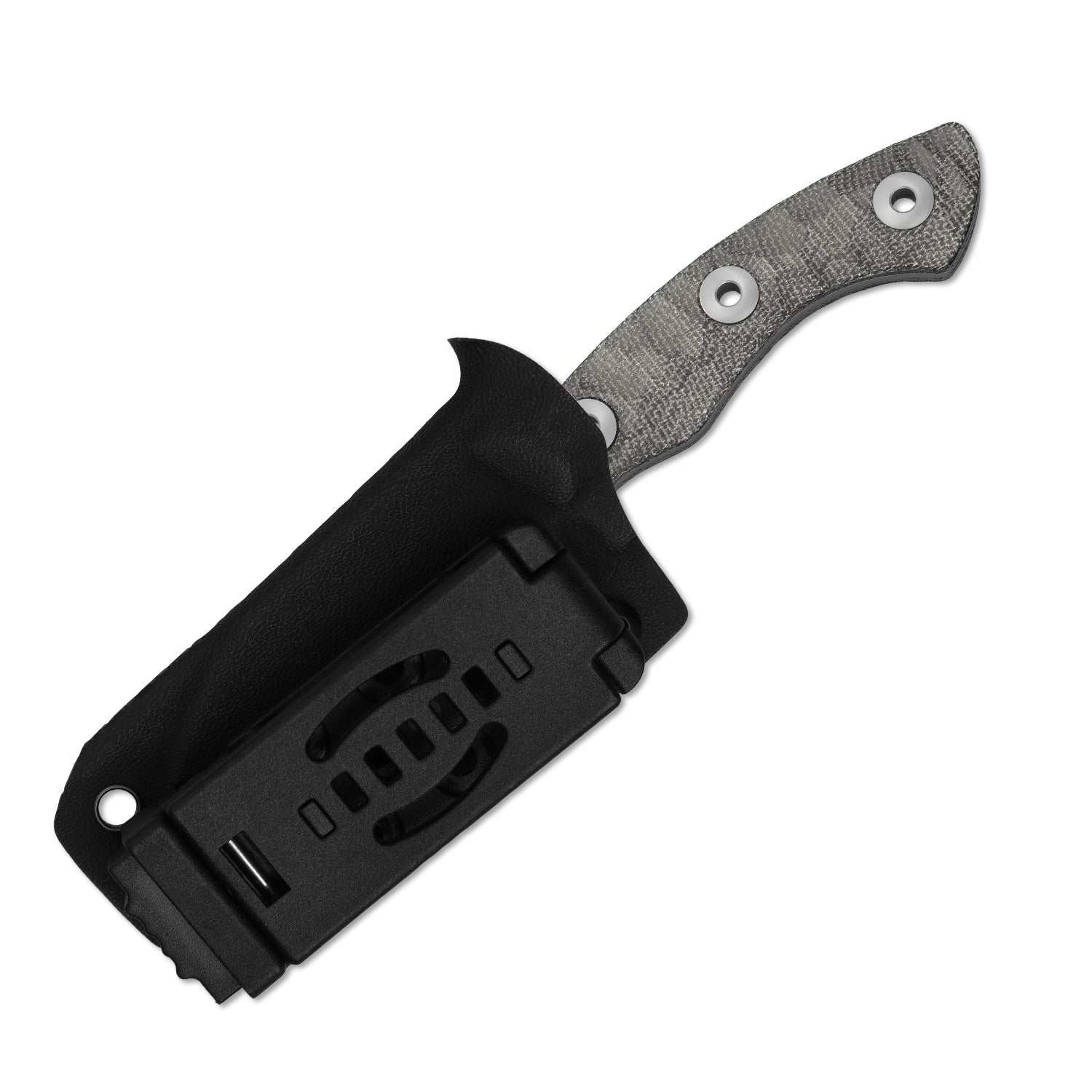 Rook | 3-layer Composite Steel | Norplex UltreX Micarta | Fixed Blade | 1090A2