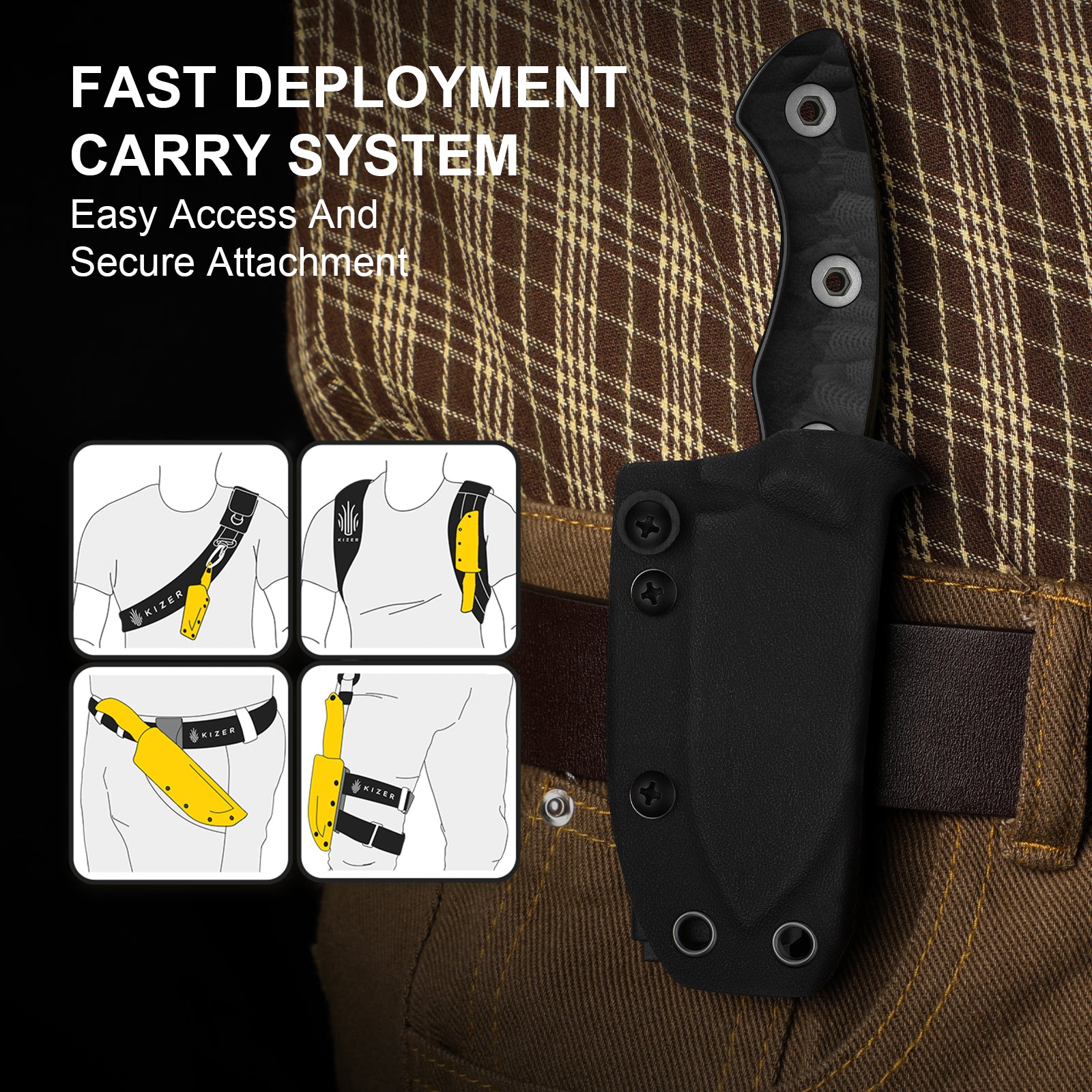 Rook | AEB-L | G10 | Fixed Blade | 1090A3