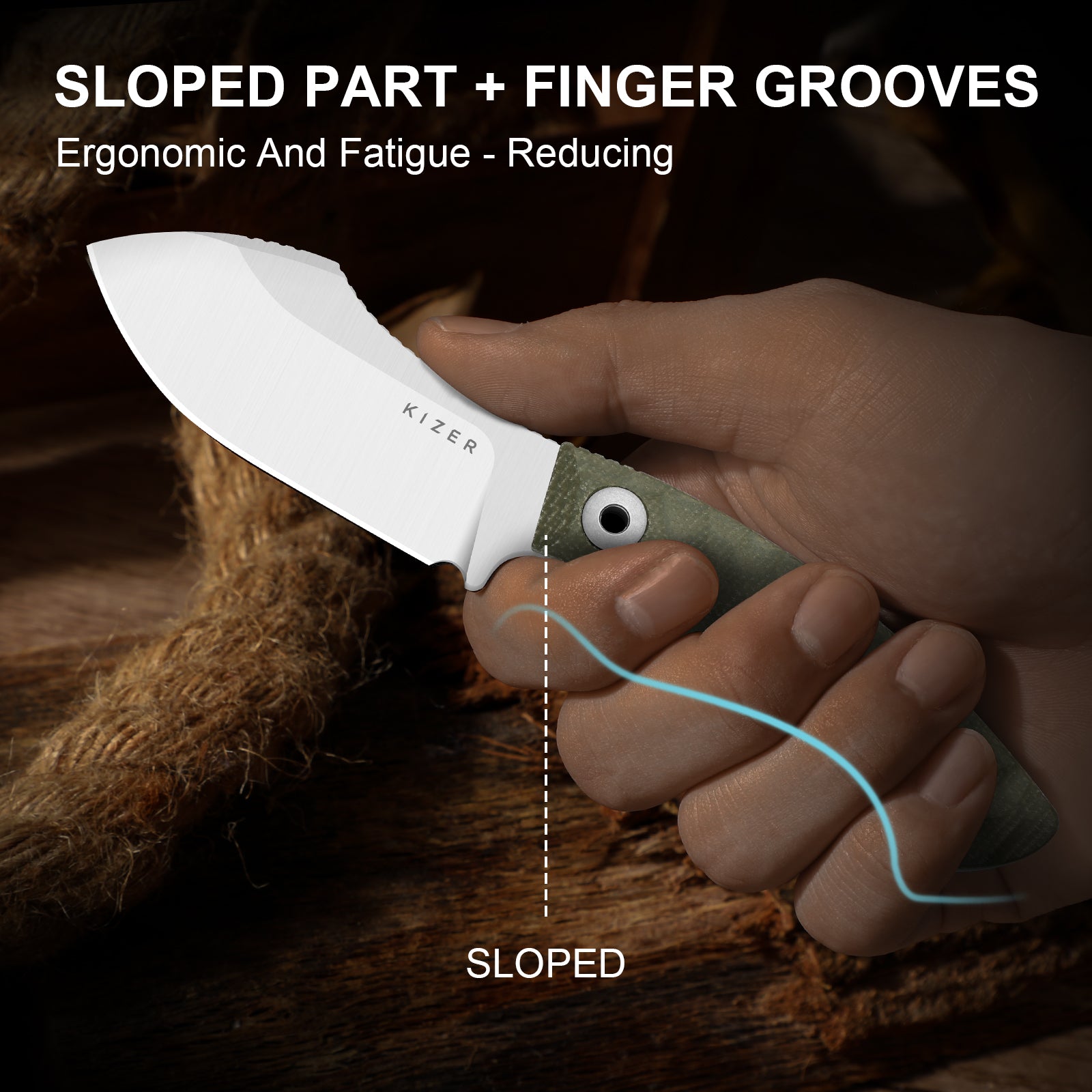 Rook | AEB-L | Micarta | Fixed Blade | 1090A4