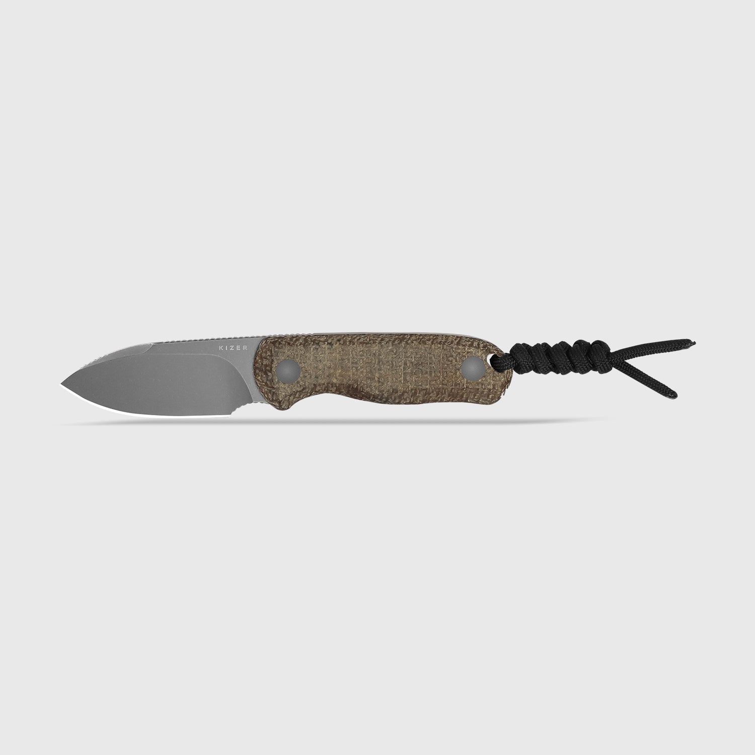 小物 kearny dearie Drop Bear 2.57 inch 14C28N Burlap Micarta 1094A1-Kizer