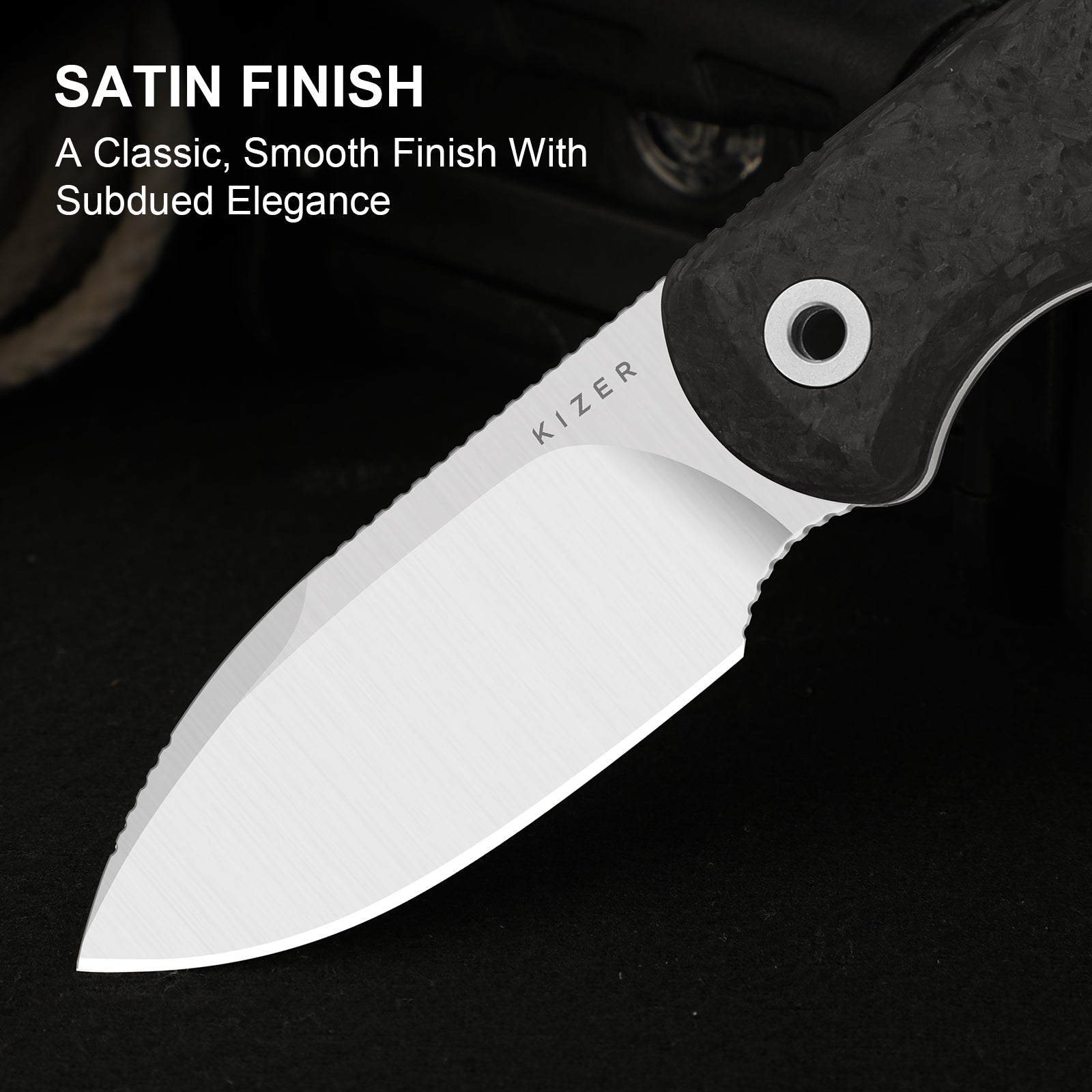 Drop Bear® Fix | M390 | Carbon Fiber | KizerV™ 1094A3