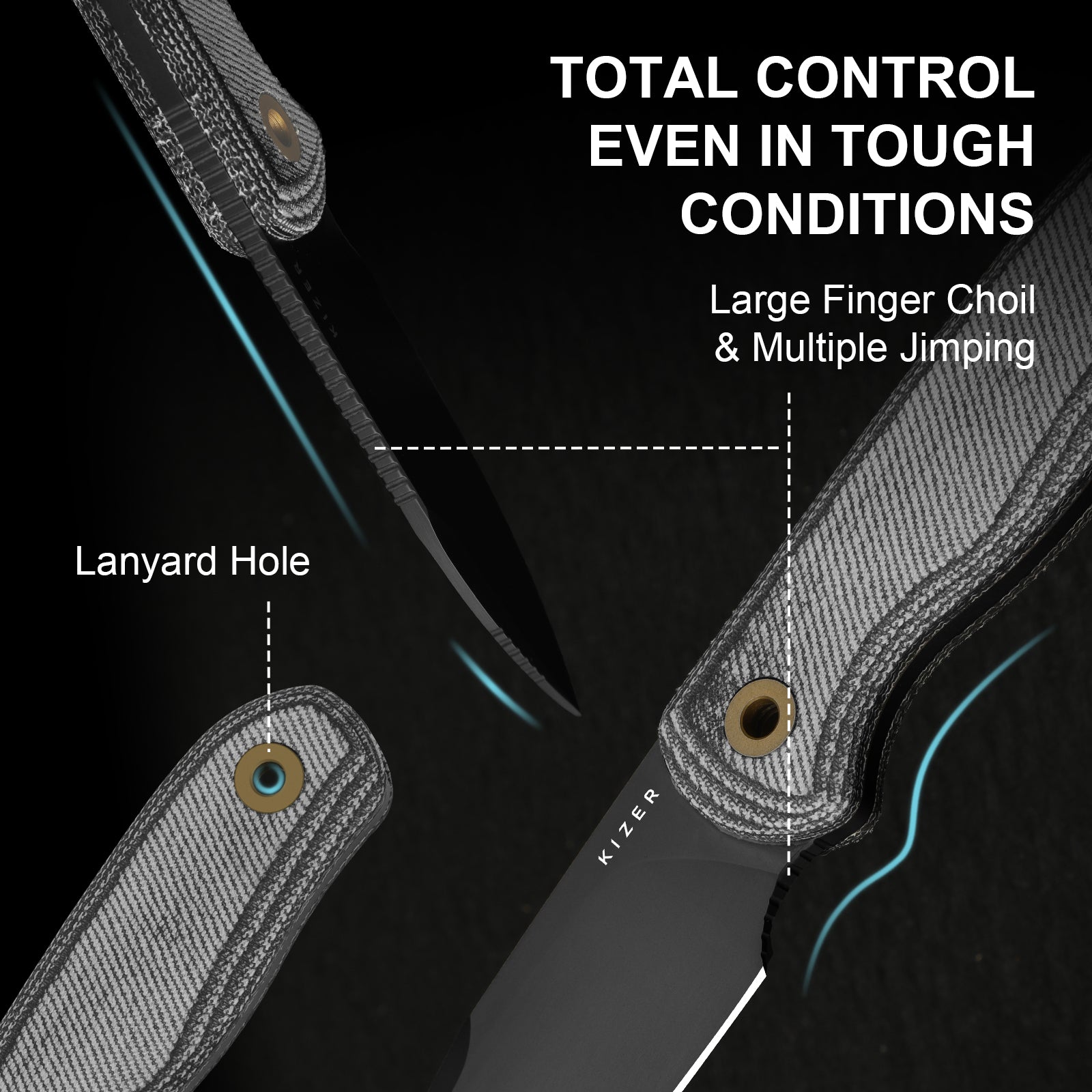 Drop Bear® Fix | S45VN | Micarta | KizerV™ 1094A4