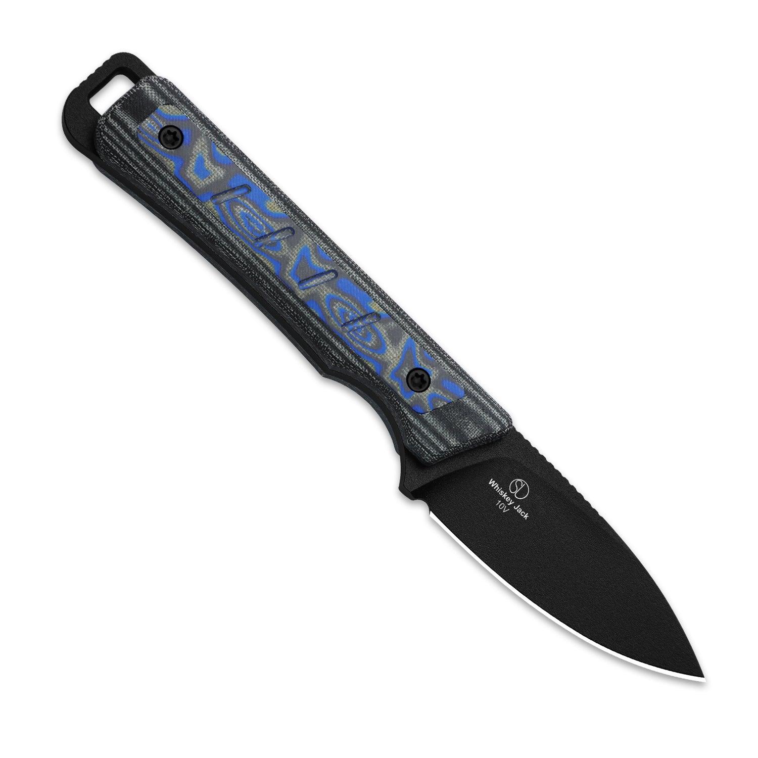 Whiskey Jack | 10V | Micarta With Vortex Pattern | Skeletonized Tang | KizerB™ 1108A1