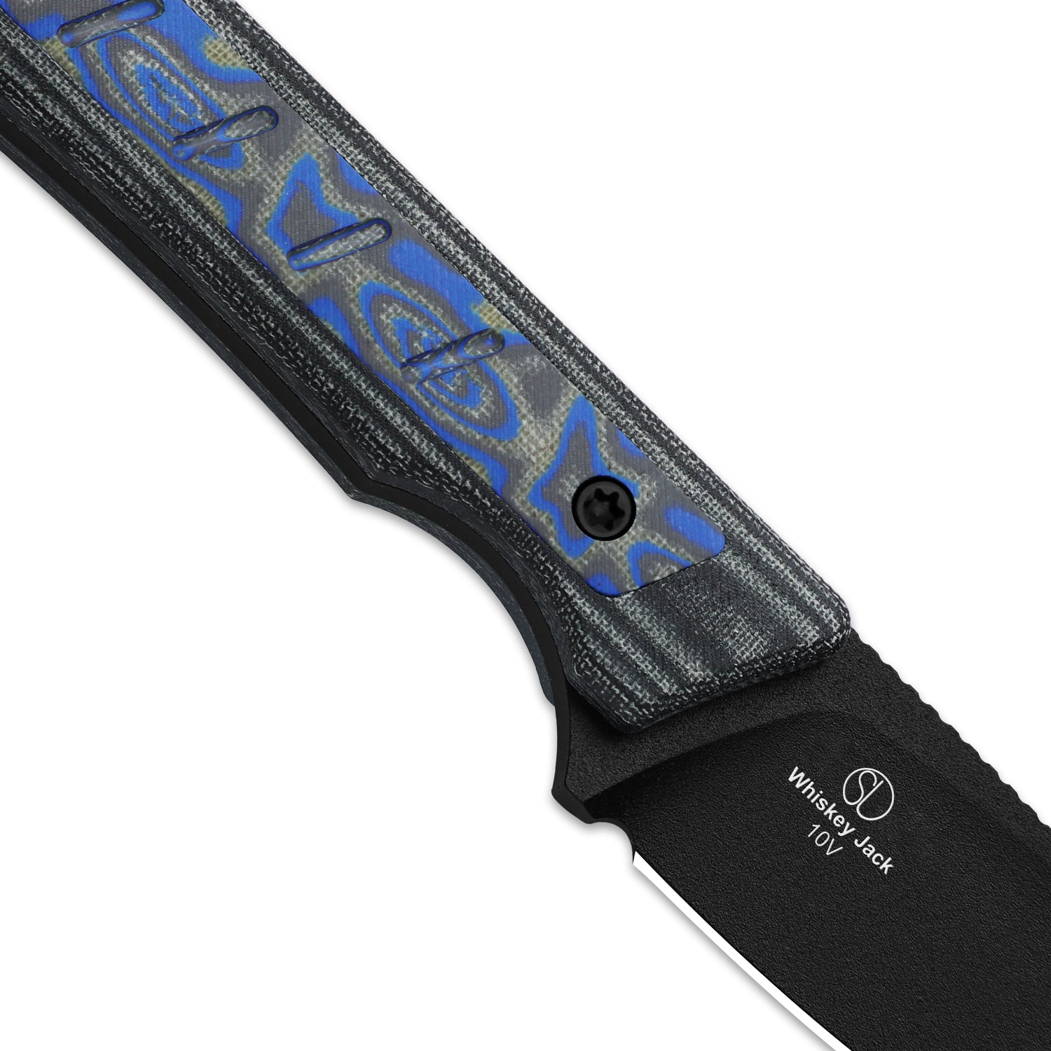 Whiskey Jack | 10V | Micarta With Vortex Pattern | Skeletonized Tang | KizerB™ 1108A1