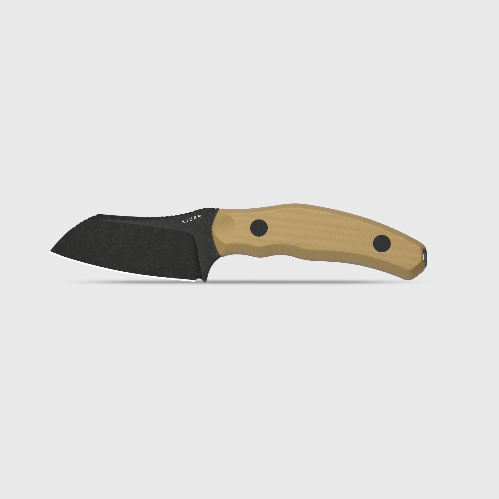 Bulldog Fix | One-Piece G10 Handle | 14C28N | Fixed Blade | KizerV™ 11