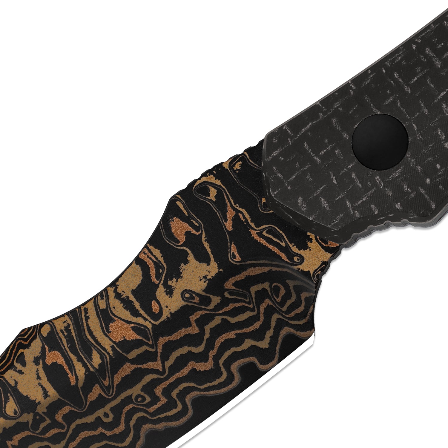 Bone | Copper Damascus + Acid-Washed | Micarta | KizerB™ 1122A2