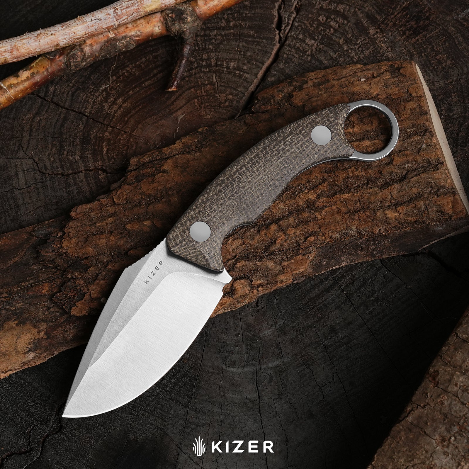 Cabox II | AEB-L | Micarta | Satin | KizerV™ 1128A2