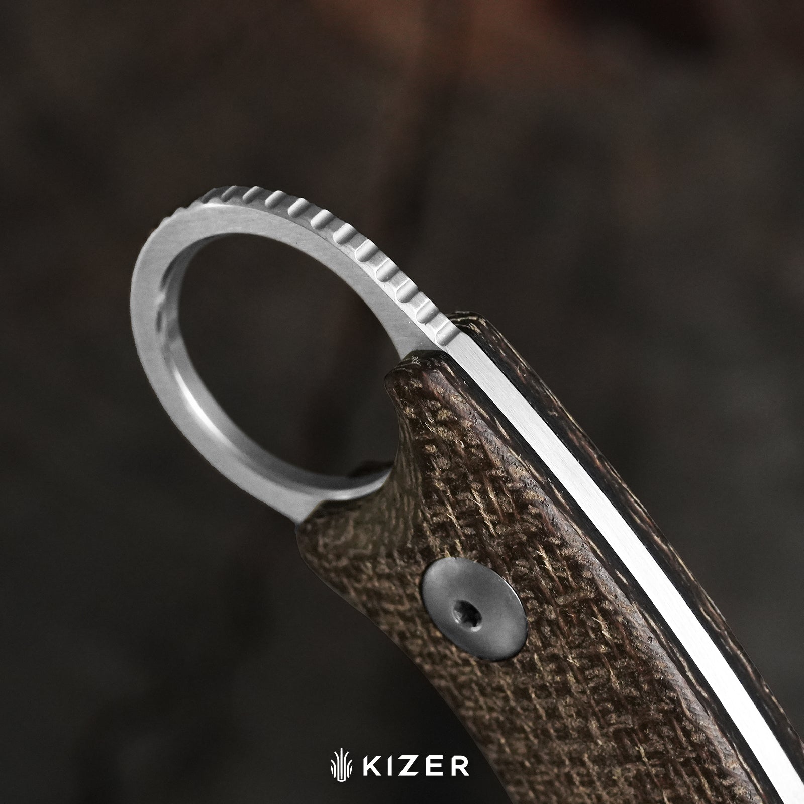 Cabox II | AEB-L | Micarta | Black PVD Coating | KizerV™ 1128A1