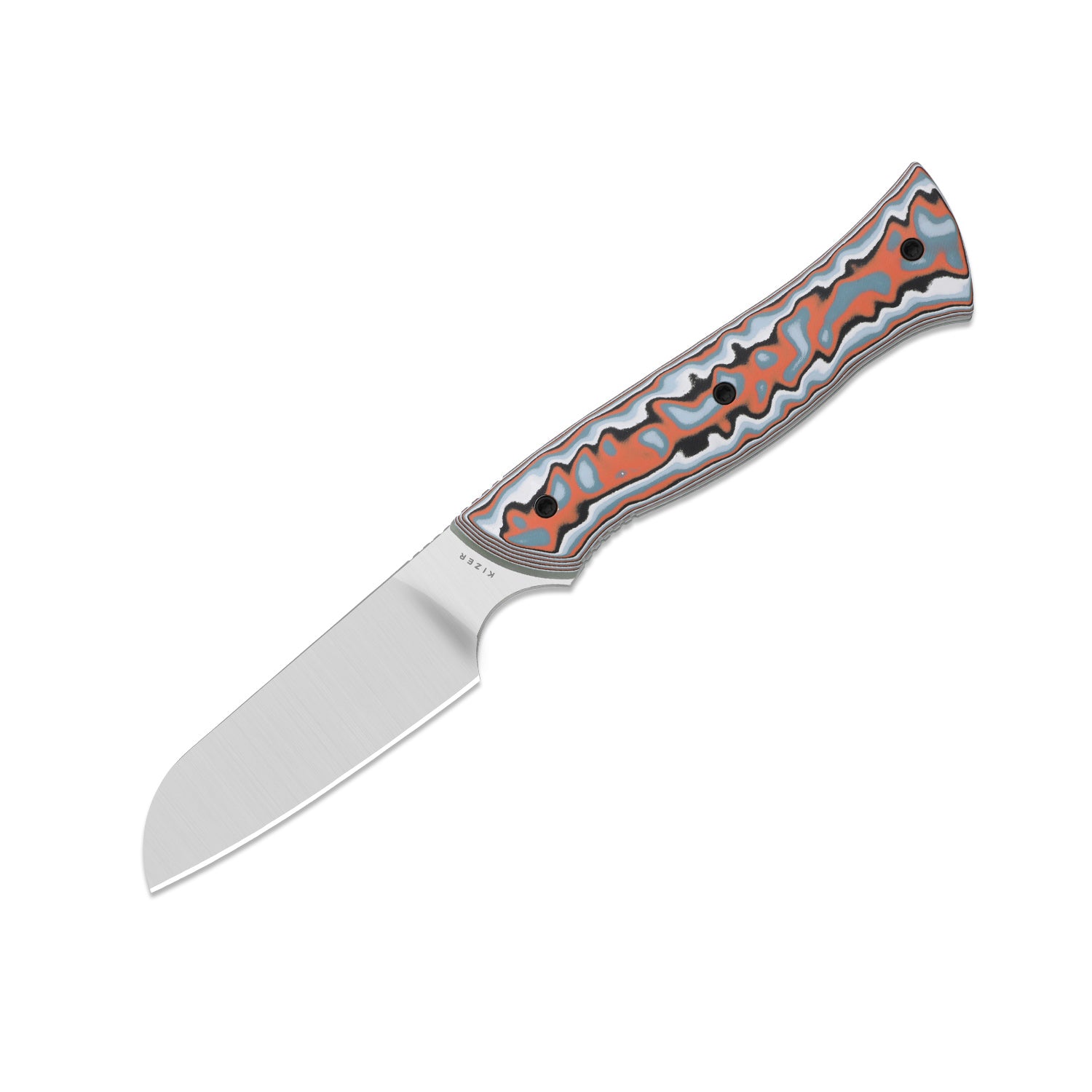 Whip Tail | Designed by Arc and Iron Knives | vortex pattern micarta & GID G10 | AEB-L | KizerV™1131A2