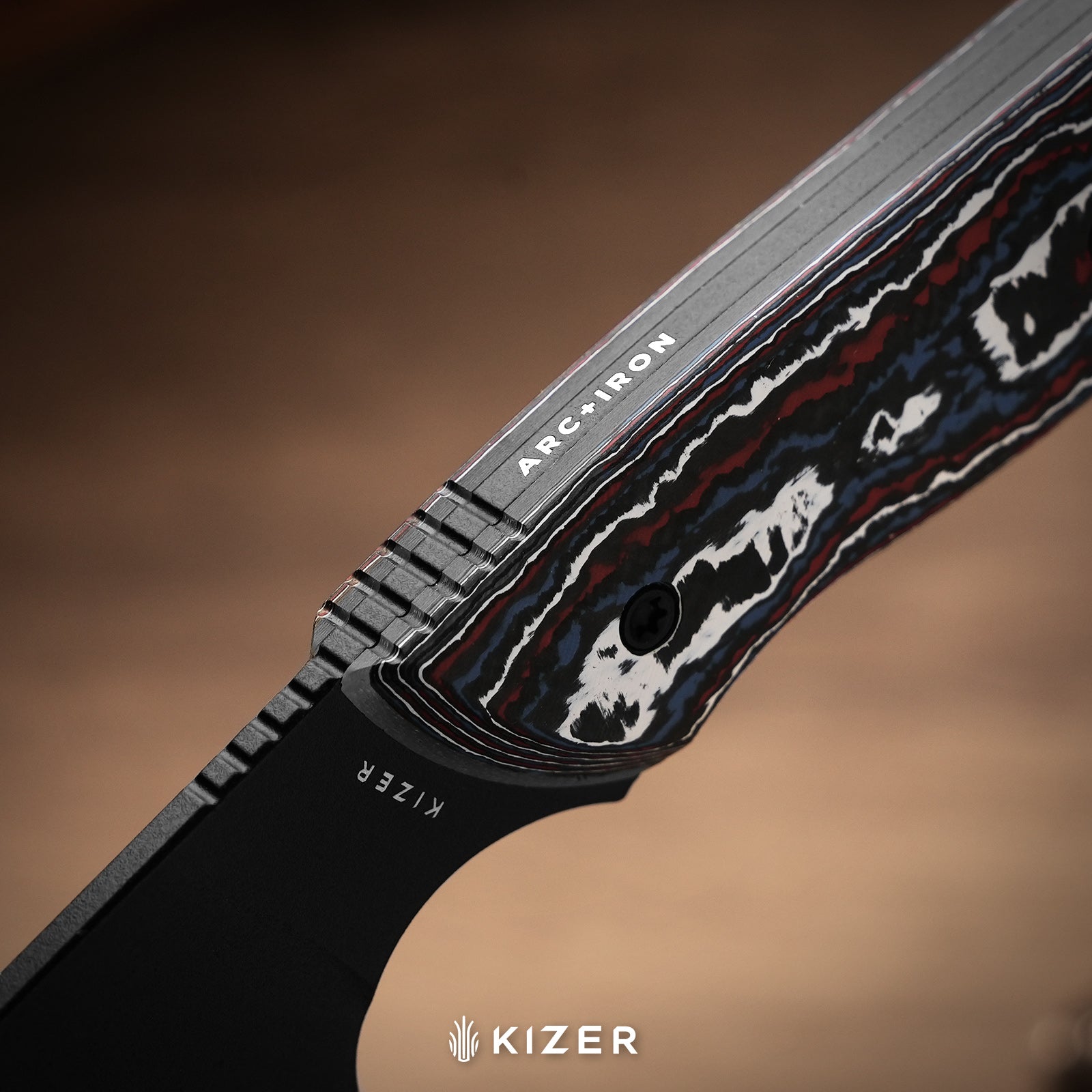 Whip Tail | Designed by Arc and Iron Knives | FatCarbon Nebula & GID G10 | CPM 10V | KizerB™1131A1