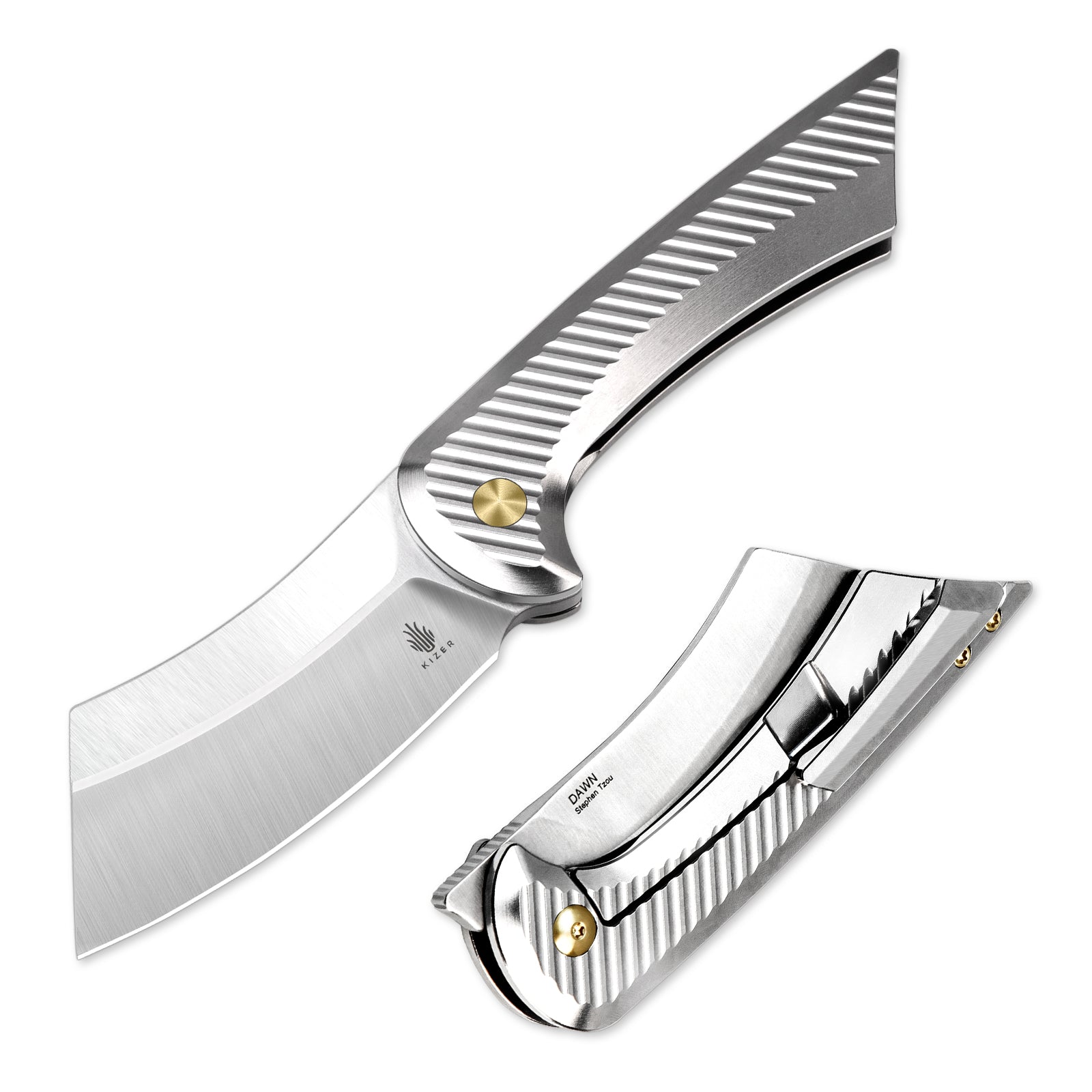 Dawn 3.16 inches S35VN Blade Titanium Handle Ki3673A2-kizer