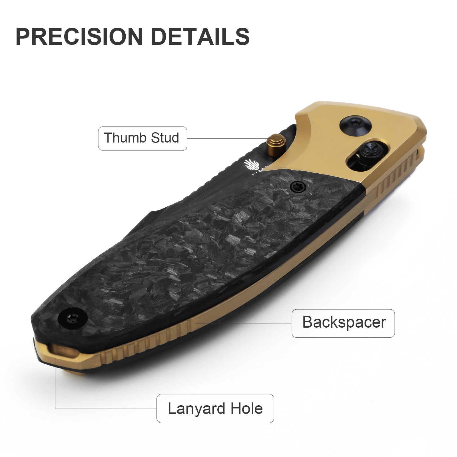 Staffi | S45VN | Titanium & Carbon Fiber | KizerB™ 3695A1