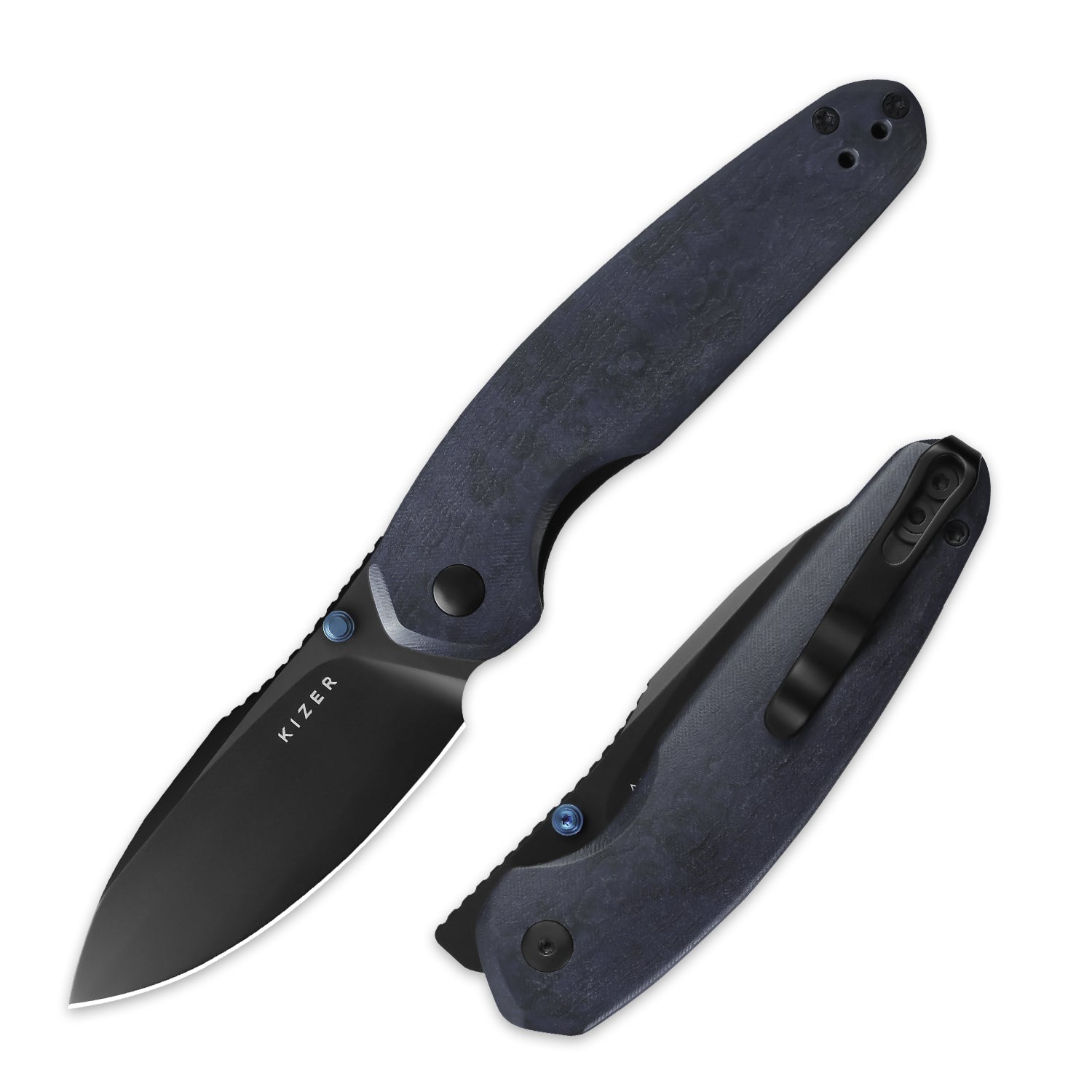 Meteora 3.22 inch Nitro-V Richlite (Blue Canyon) V3730A3-Kizer Meteora 3.22 inch Nitro-V Richlite (Blue Canyon) V3730A3-Kizer