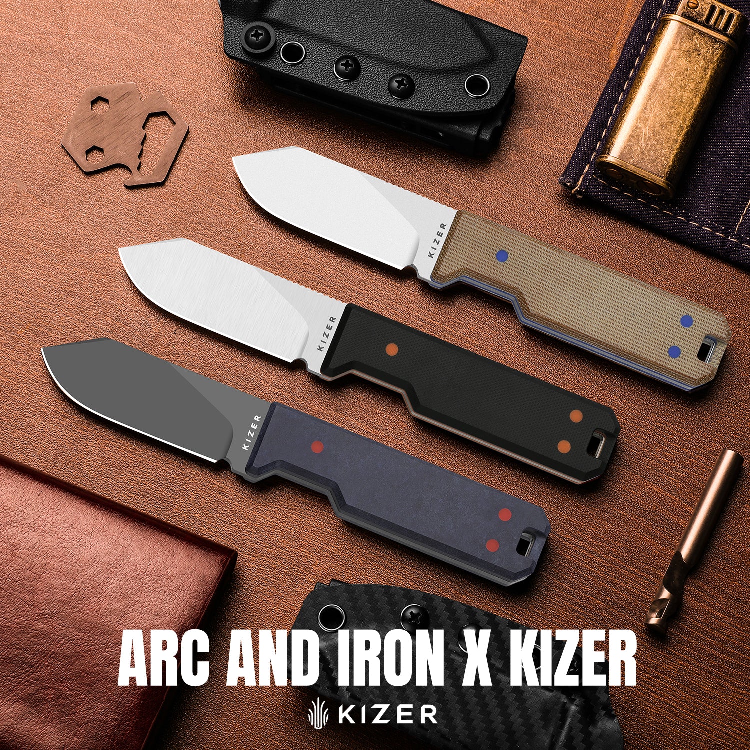 Abrams | Jordan Scolman's Design | G10 | Spey Point | 14C28N | KizerV™ 1133A3