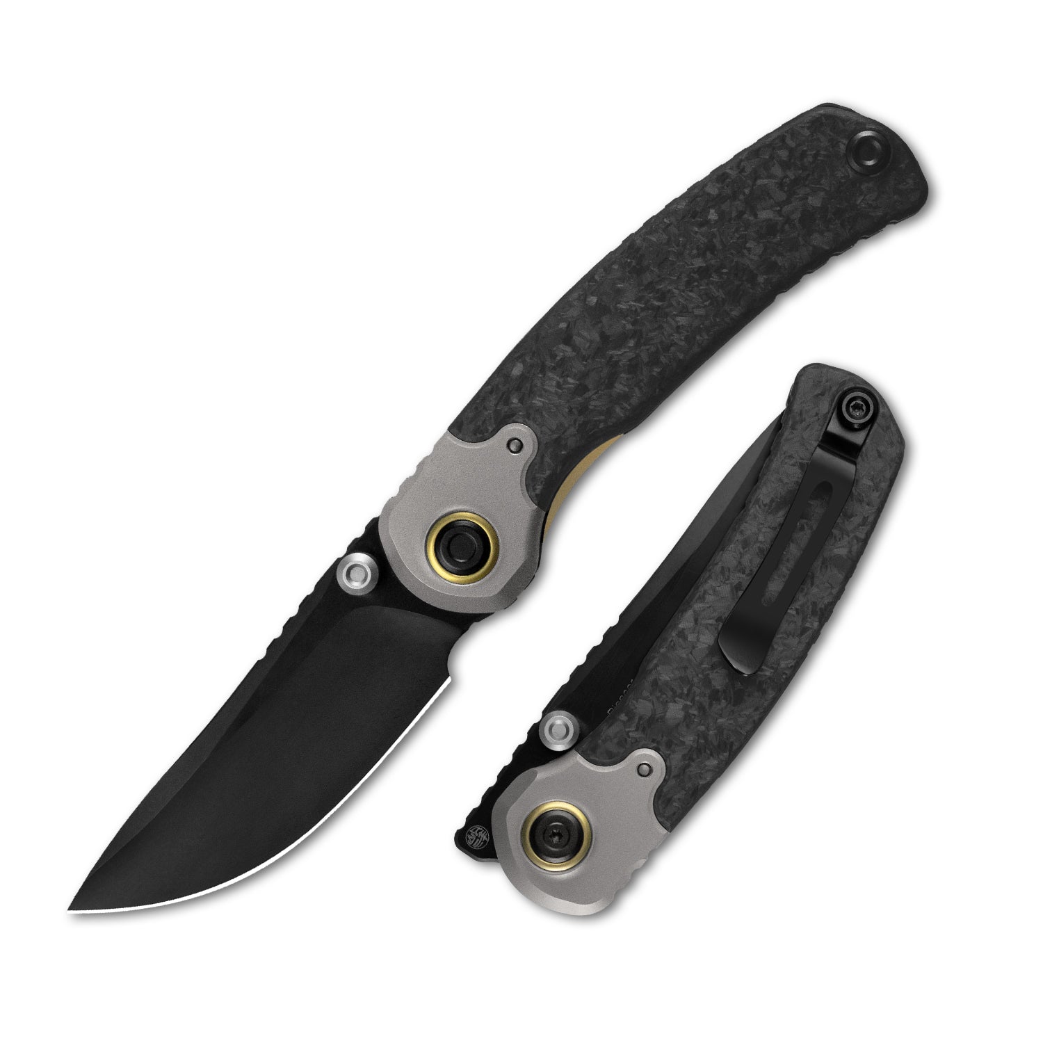 PIONEER 3.2 inch 20CV Titanium & Marble Carbon Fiber ZX-FK03A4-Kizer