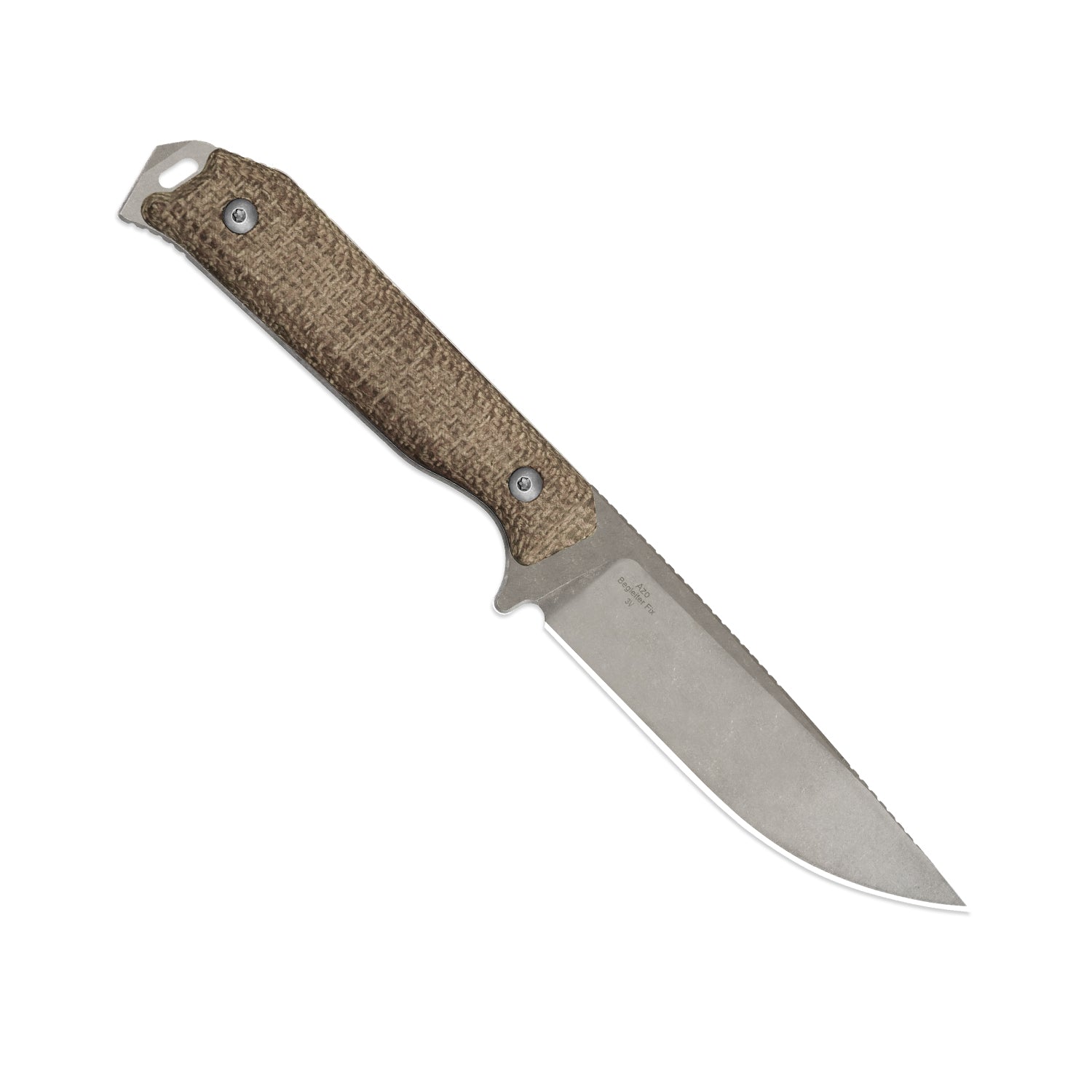 Begleiter® Fix | 3V+Hollow Grind | Burlap Micarta | Hollow Grind | KizerV™ 1045MD1