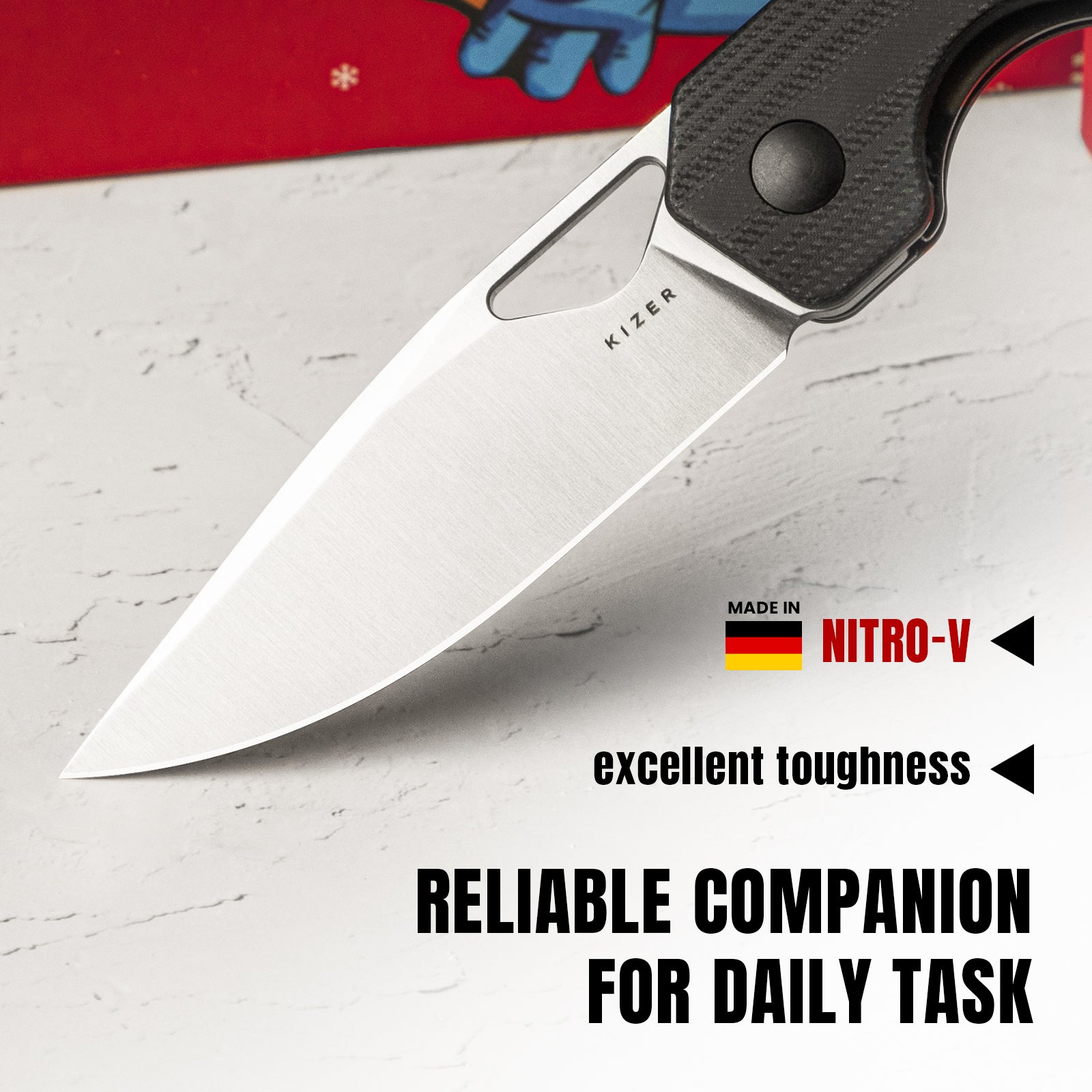 Mini Militaw® | Nitro-V | G10+Acrylic | KizerV™ 3634SA3