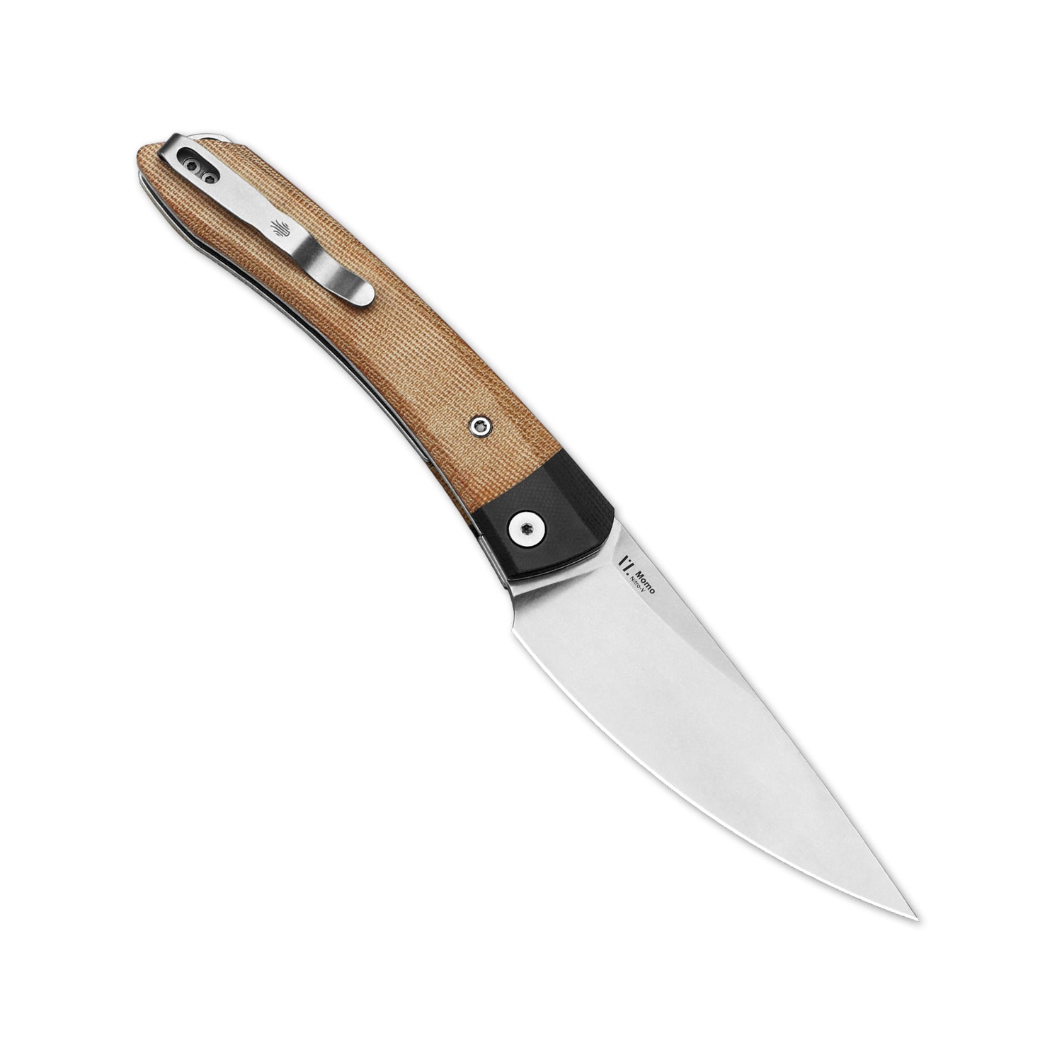 Momo | Nitro-V | Black G10+Micarta | KizerV™ 4663A2