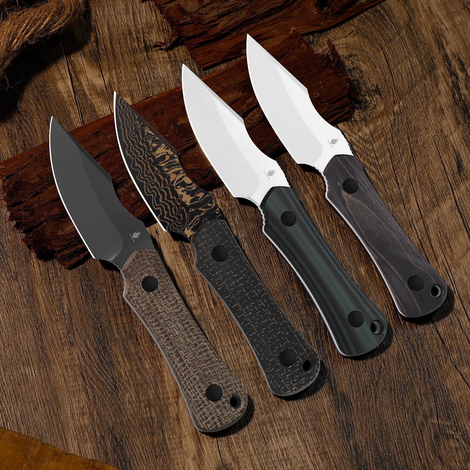 Bone | 3V + Matte DLC Ultra | Norplex UltreX™ Micarta | KizerB™ 1122A1