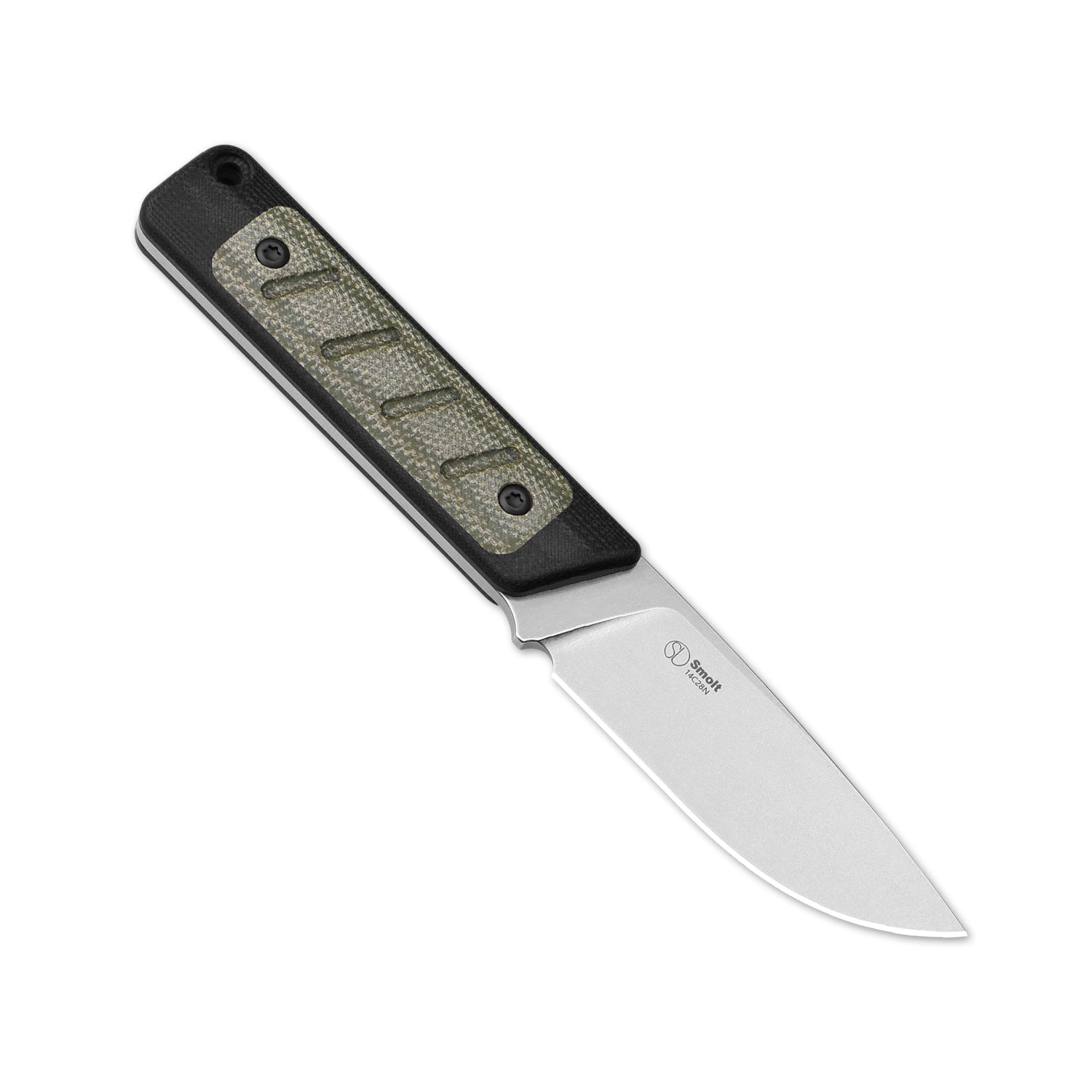 Smolt | 14C28N | Black G10 & Micarta | 1063A6