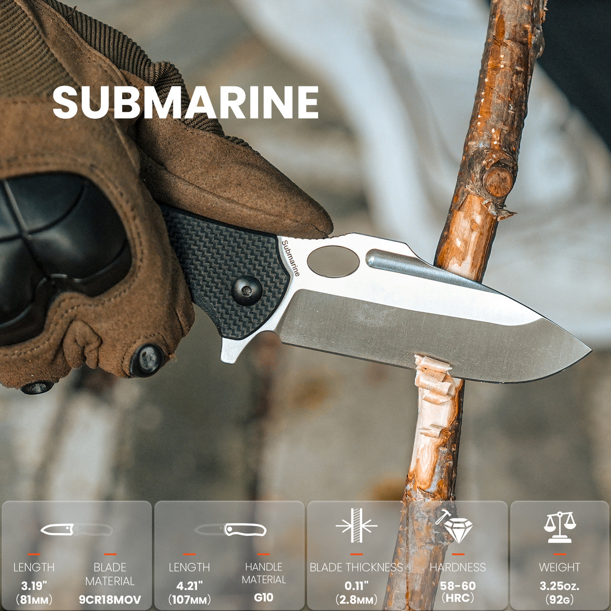 Submarine | 9Cr18MoV | G10 | L3005A1