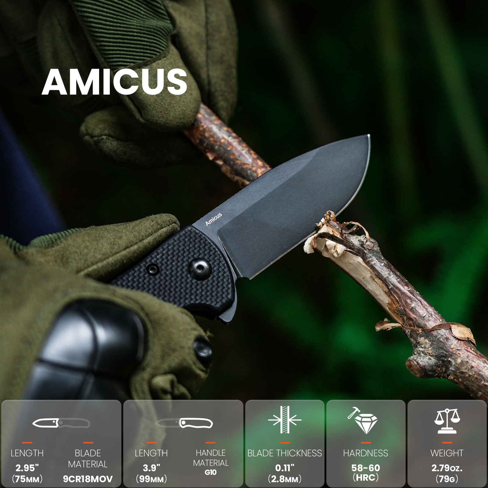 Amicus | 9Cr18MoV | G10 | L3002A1