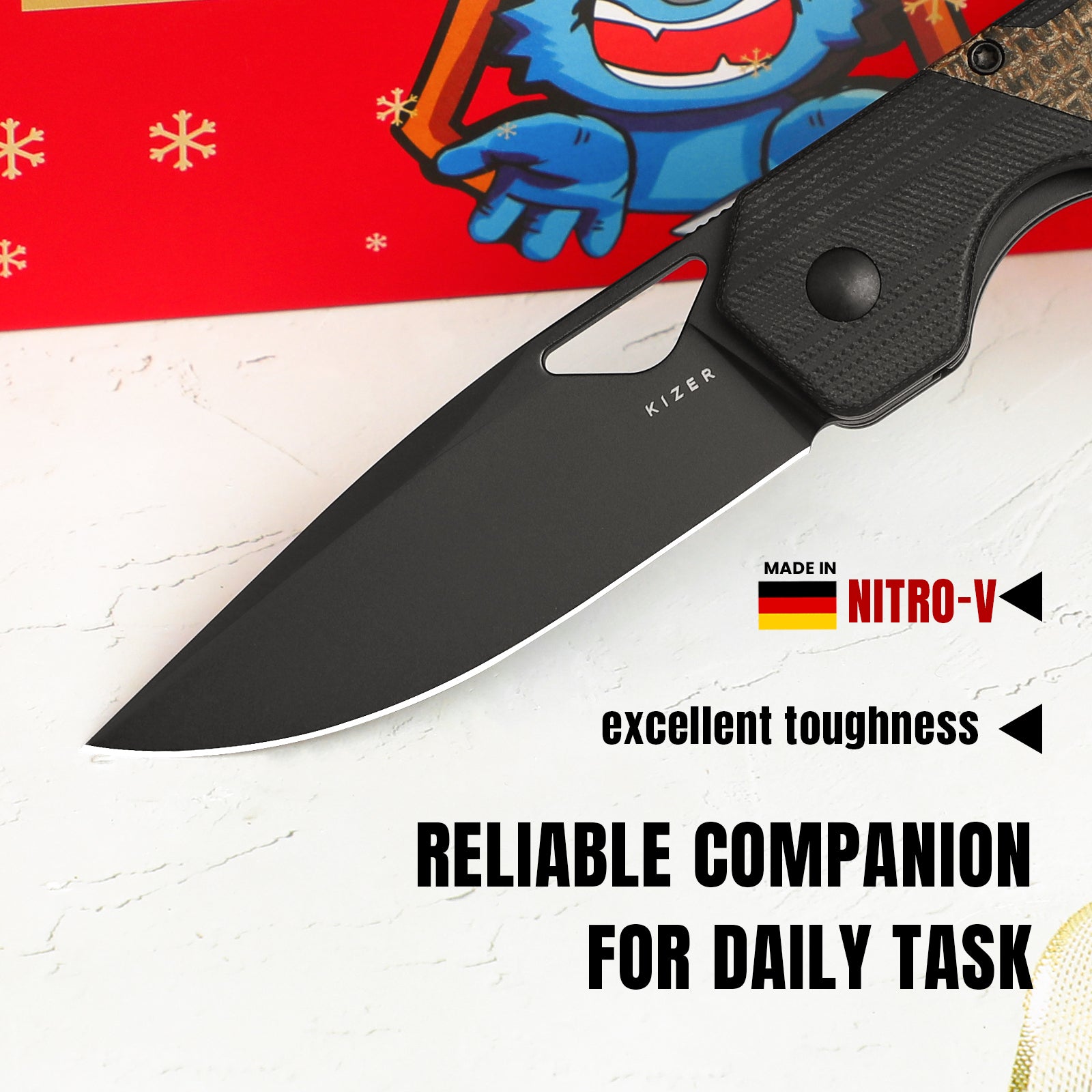 Militaw® | Nitro-V | G10+Micarta | KizerV™ 3634A1