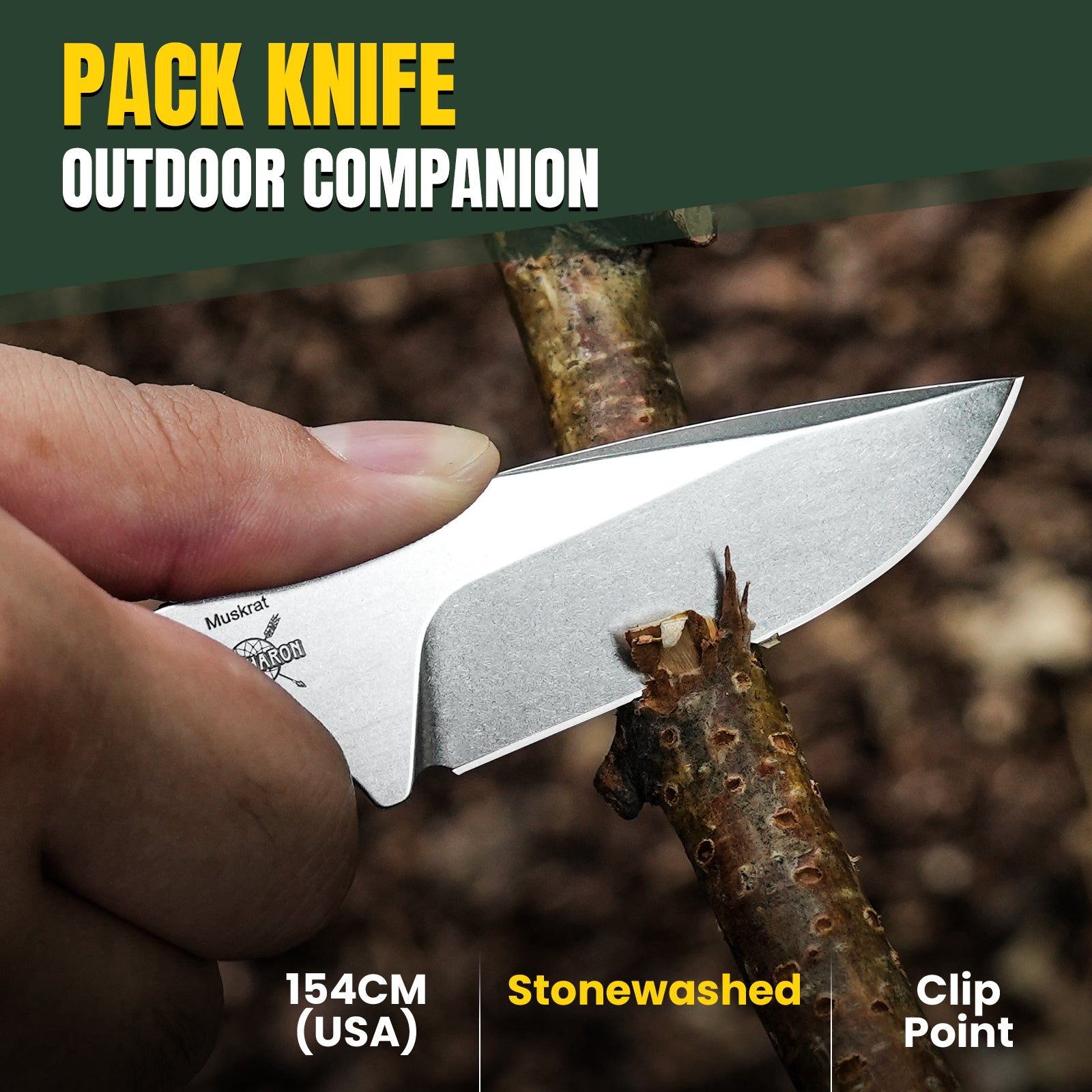 Muskrat | 154CM | Micarta | 1064C1