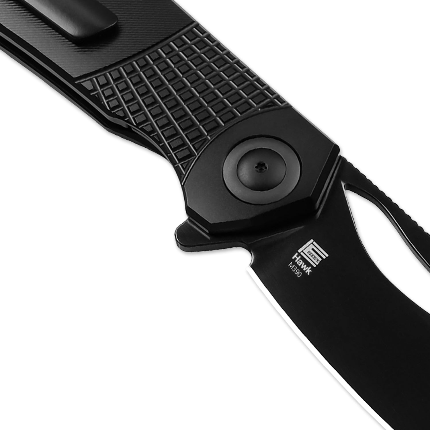 Hawk | M390 Polished DLC | Titanium | Ki4683A1