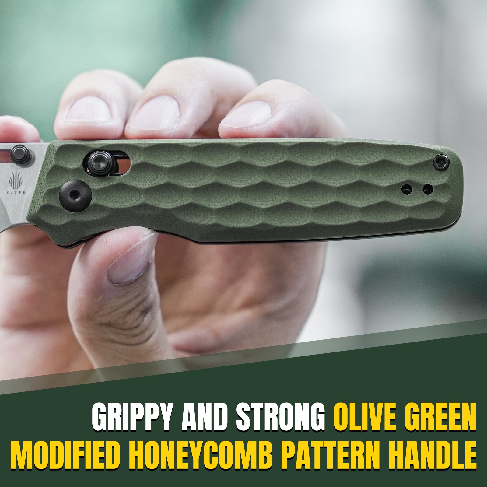 Task | 154CM | Green G10 - 3.04 " Satin | V3641C3