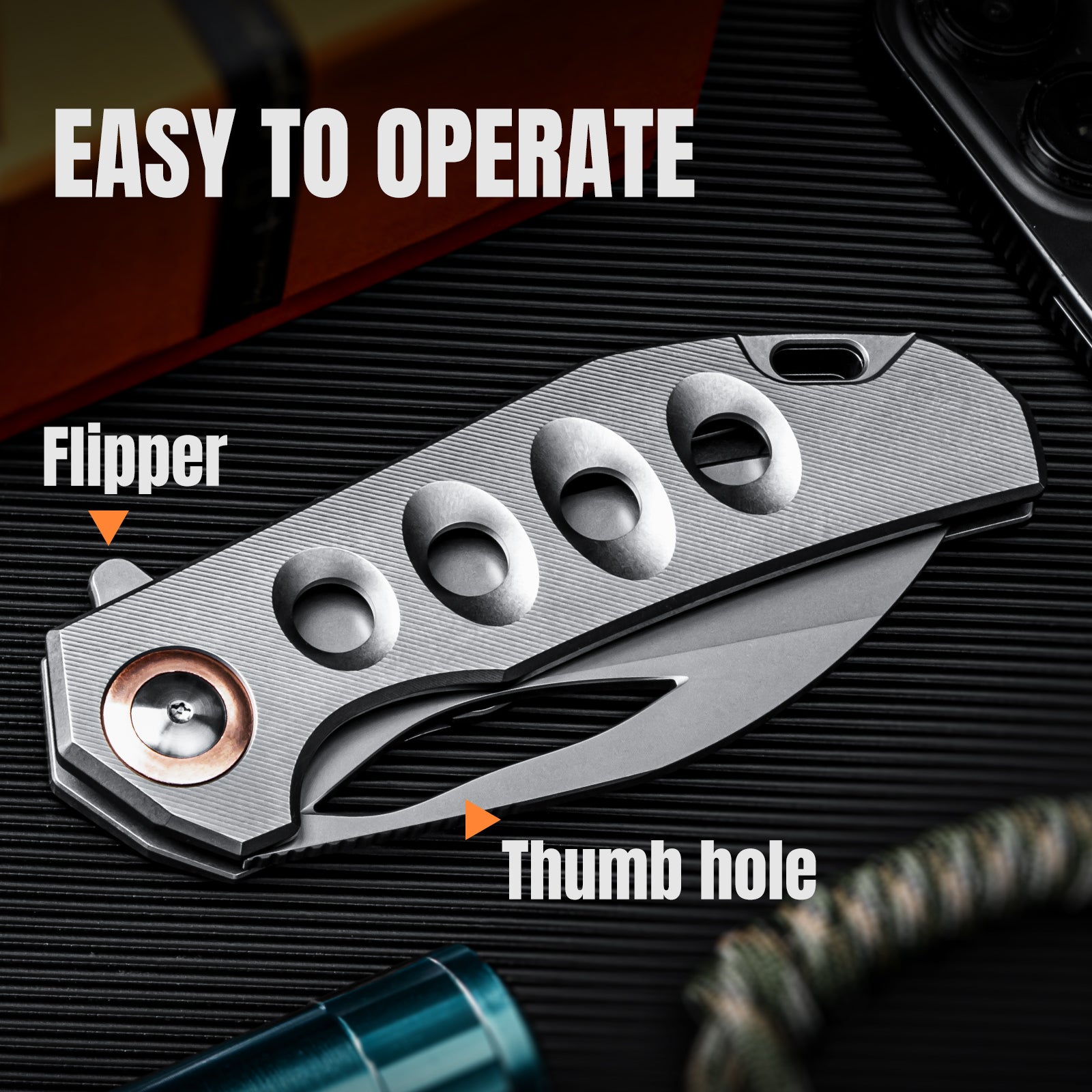 Hawk | S45VN | Titanium | Ki4683A2