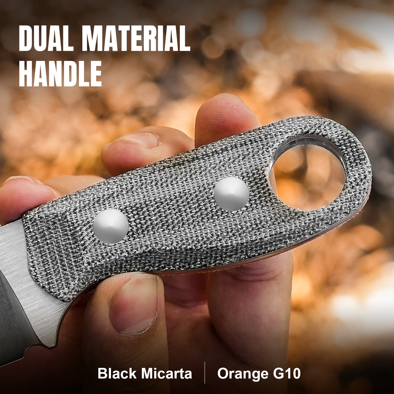 Beaver | Nitro-V | Micarta+ Orange G10 | KizerV™ 1078A2